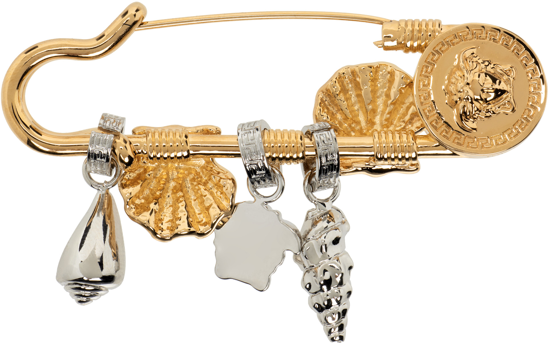Versace: Icons De La Mer Brooch | SSENSE