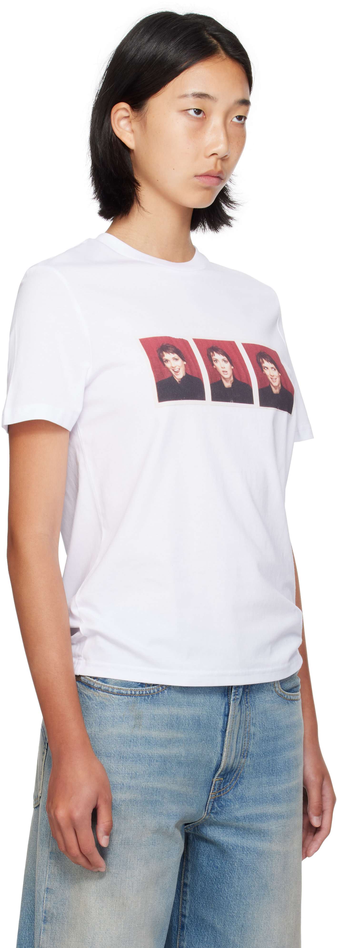 IDEA: White Winona Photobooth T-shirt | SSENSE Canada