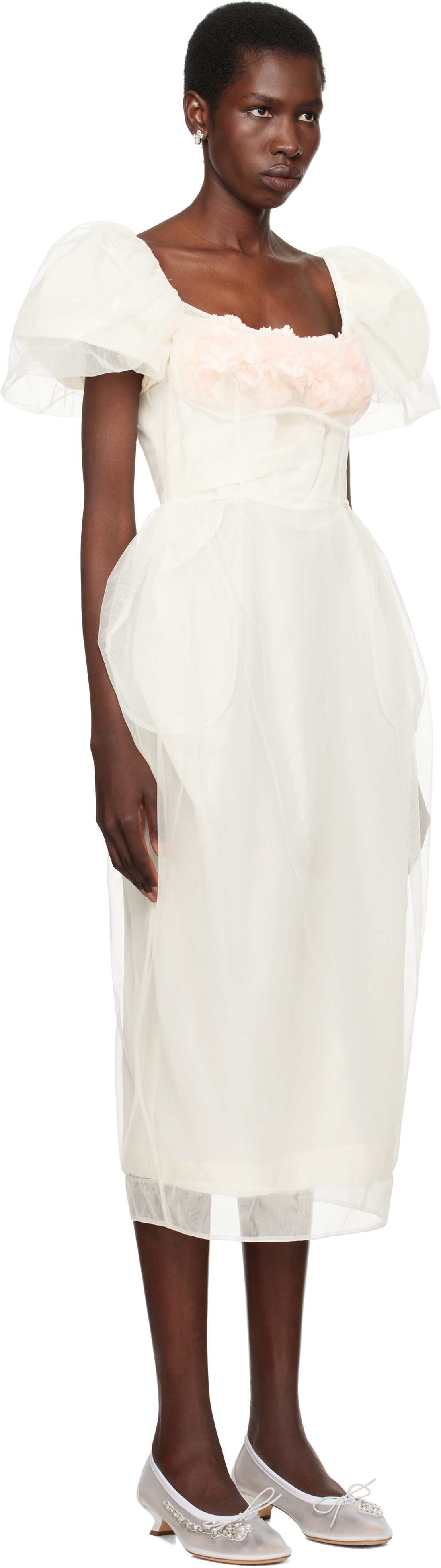 Simone Rocha: SSENSE Exclusive Bridal Capsule Bust Detail