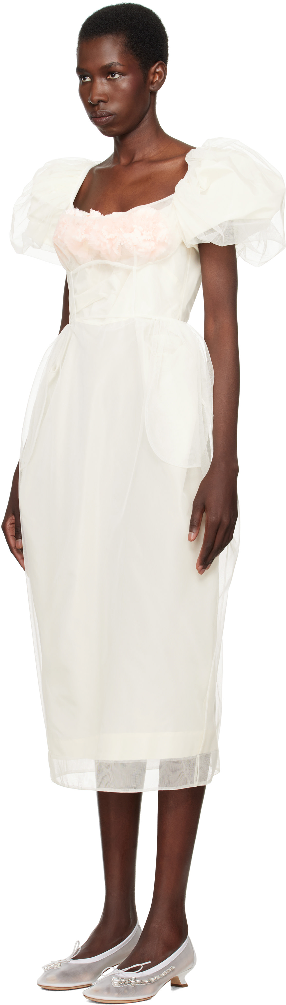 Simone Rocha: SSENSE Exclusive Bridal Capsule Bust Detail