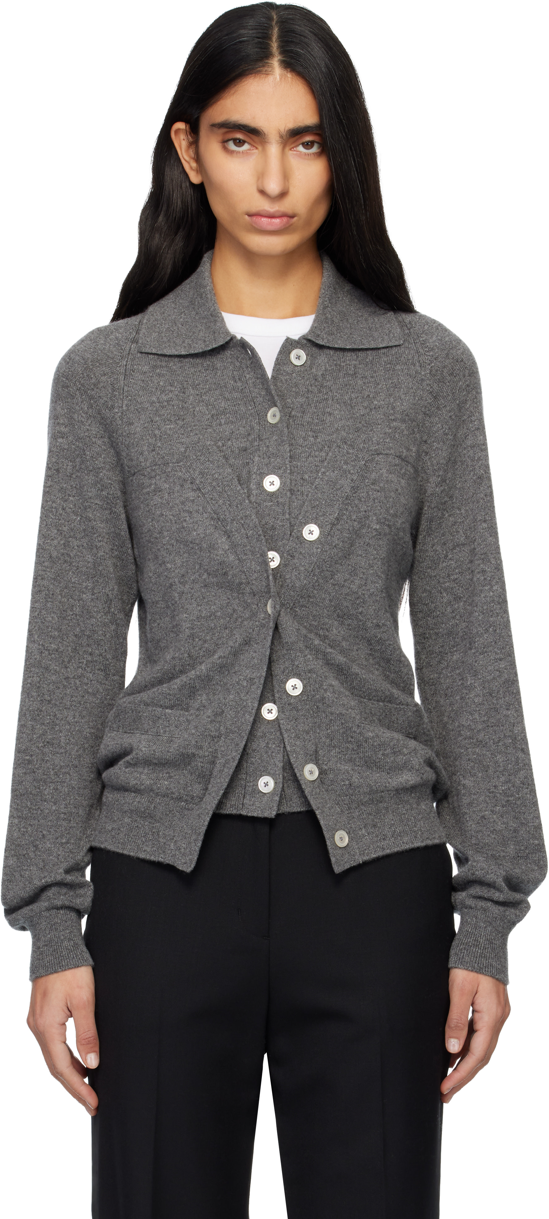 B.B. Wallace - Cardigan Kruger gris