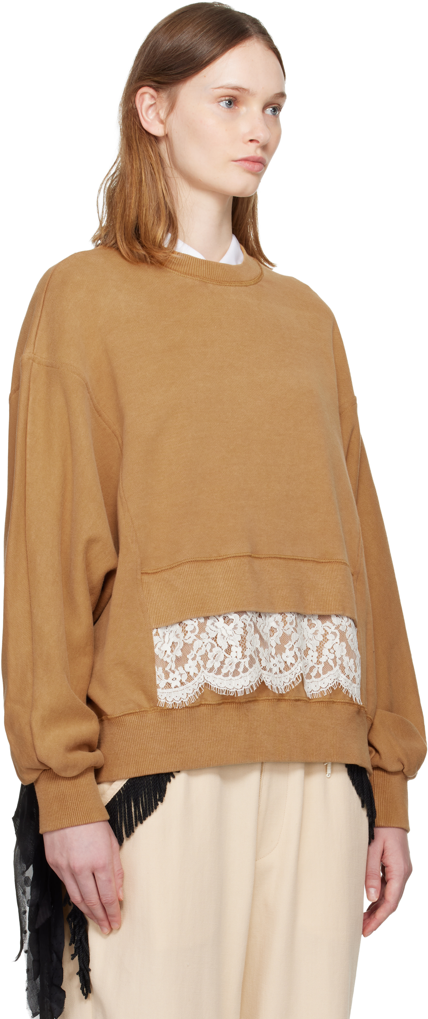UNDERCOVER - Pull molletonné UP2E1801 brun clair