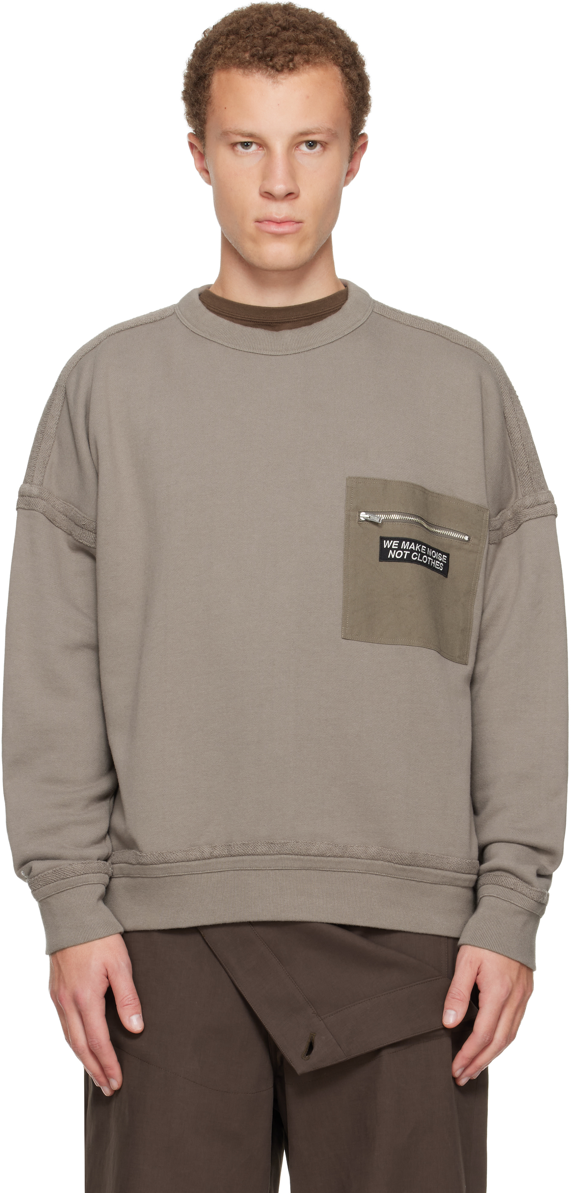 UNDERCOVER - Pull molletonné UP2E4808 taupe