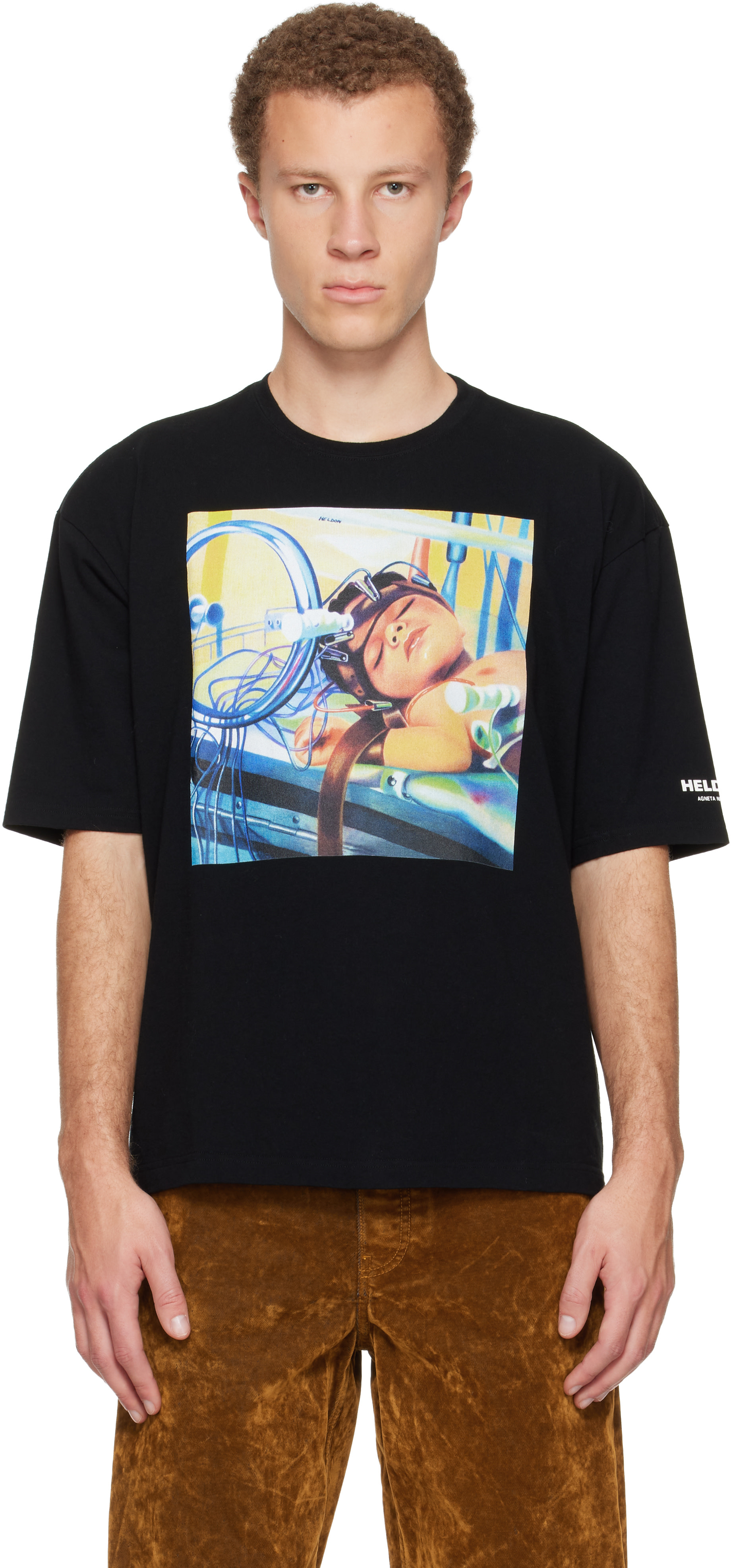 undercover T期　Tシャツ UNDERCOVER: Black UC2E4813-1 T-shirt | SSENSE