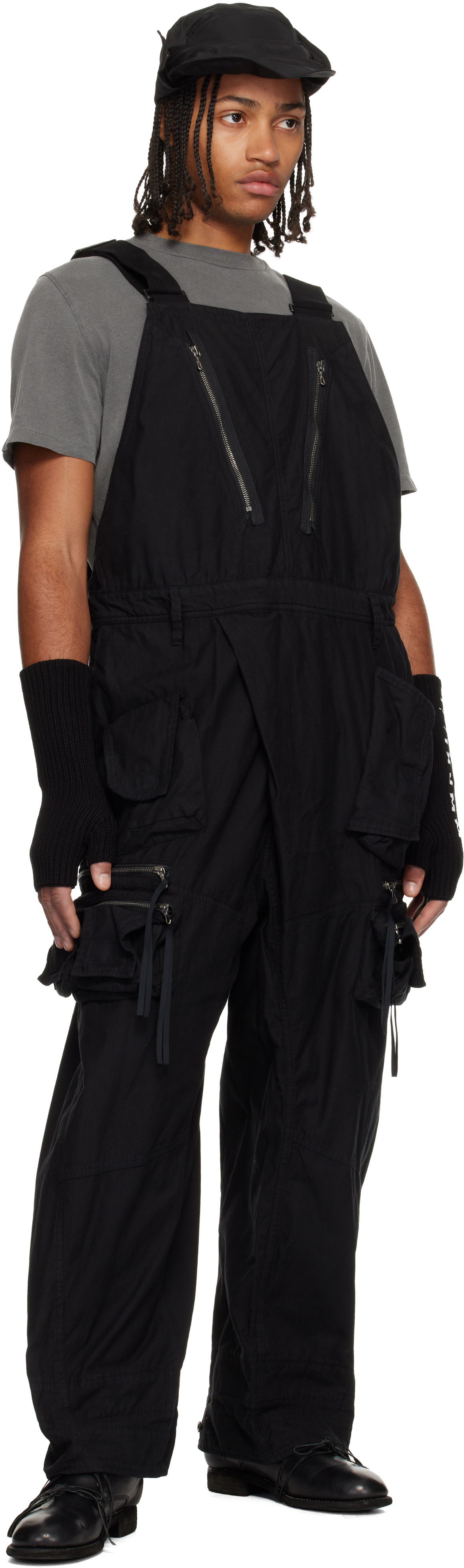 Julius - 블랙 택티컬 오버롤