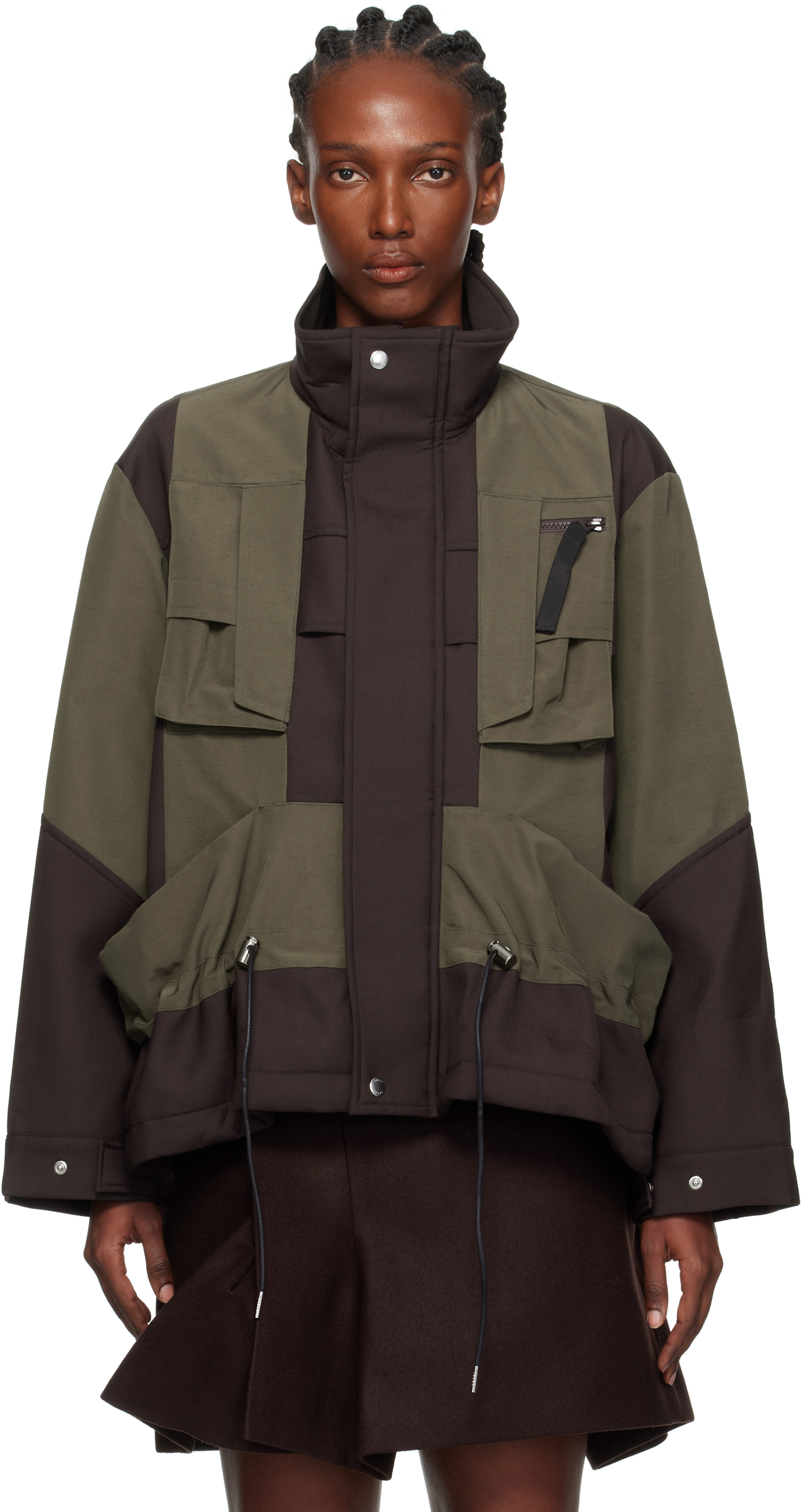 sacaiドッキングブラウスジャケット sacai - 『sacai』サカイ (2) テーラード ドッキング デニムジャケット