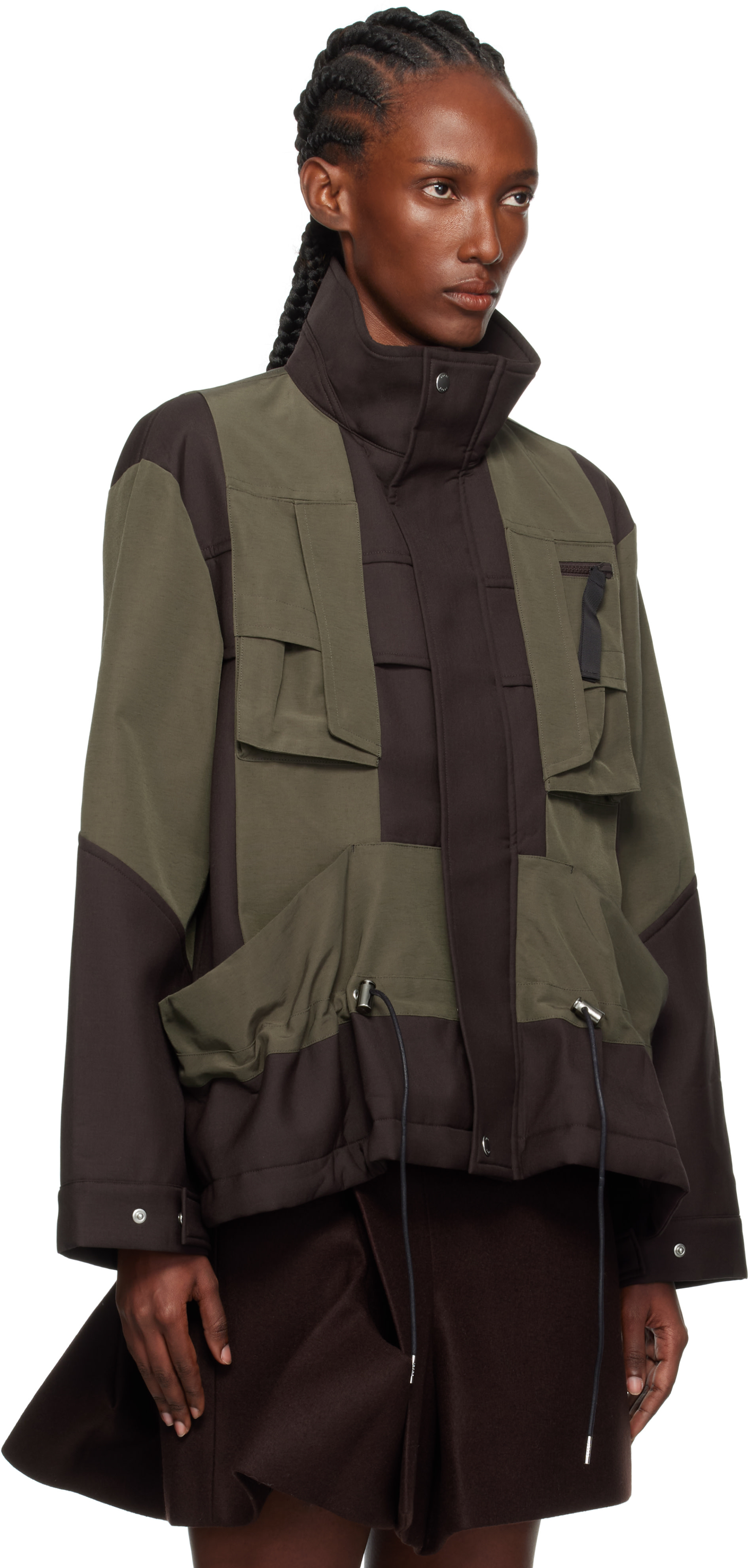 トップス sacai 24ss Suiting Bonding Pullover sacai（サカイ） 24SS Suiting Bonding Pullover ハーフジップ