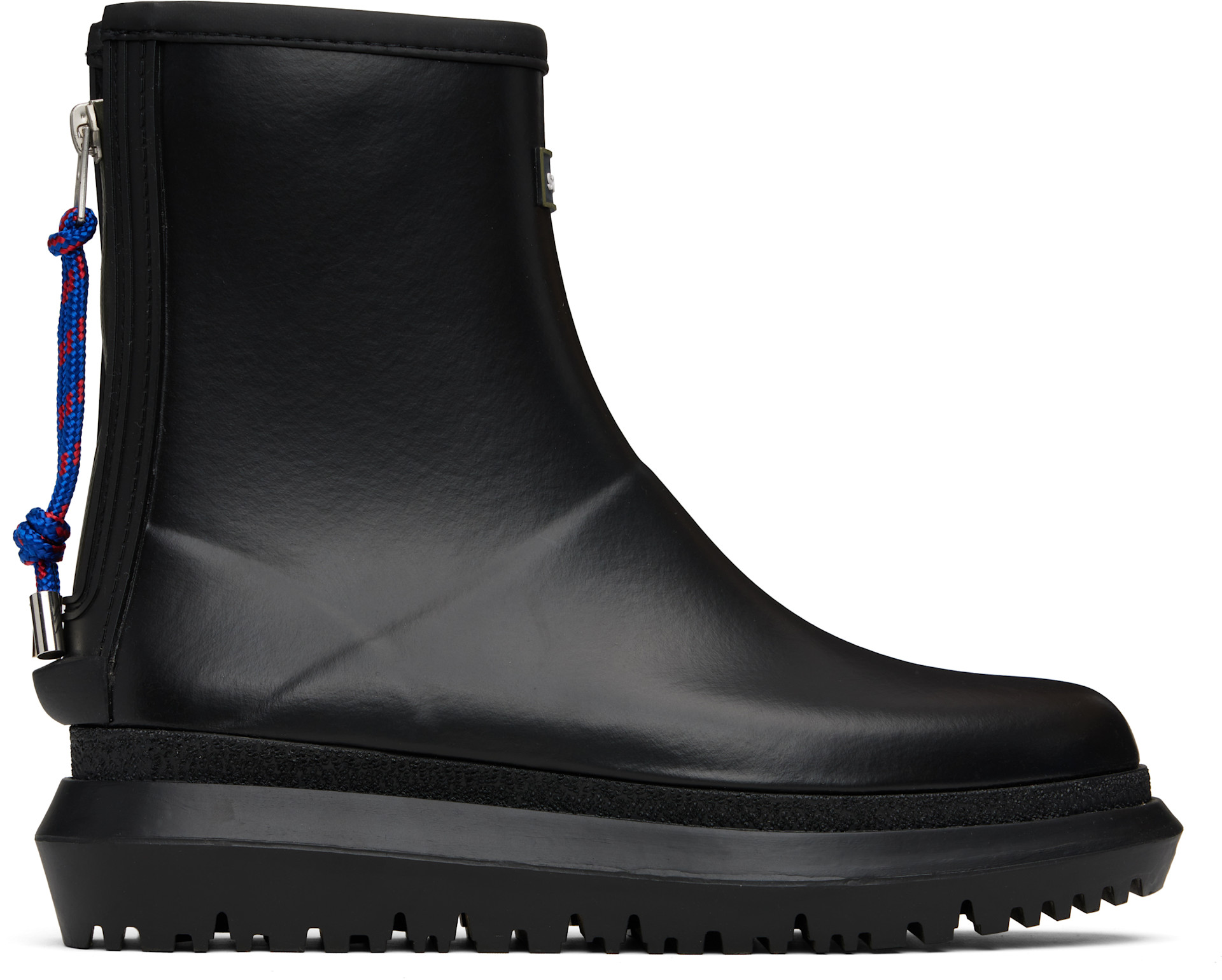 sacai - Bottes noires en caoutchouc