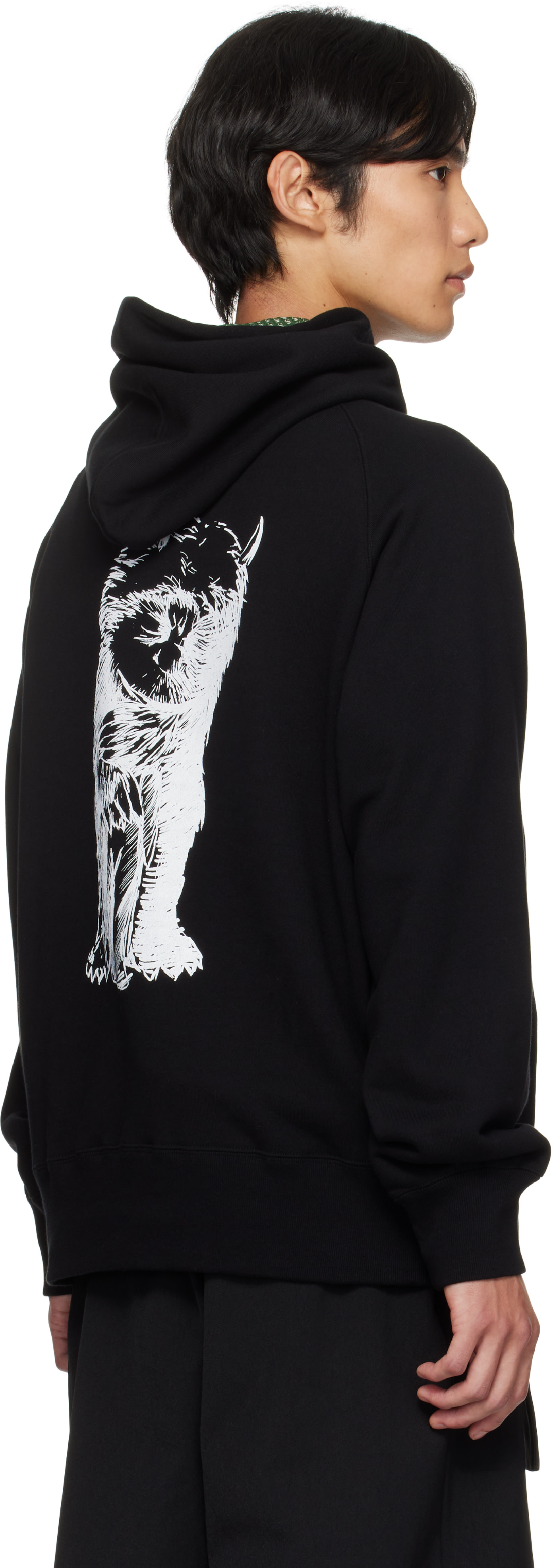 sacai / サカイ | 2025AW | WHERE THE WILD THINGS ARE Hoodie / 両面プリント スウェット フーディ | 1 | ブラック | レディース sacai / サカイ | 2025AW | WHERE THE WILD THINGS ARE Hoodie / 両面