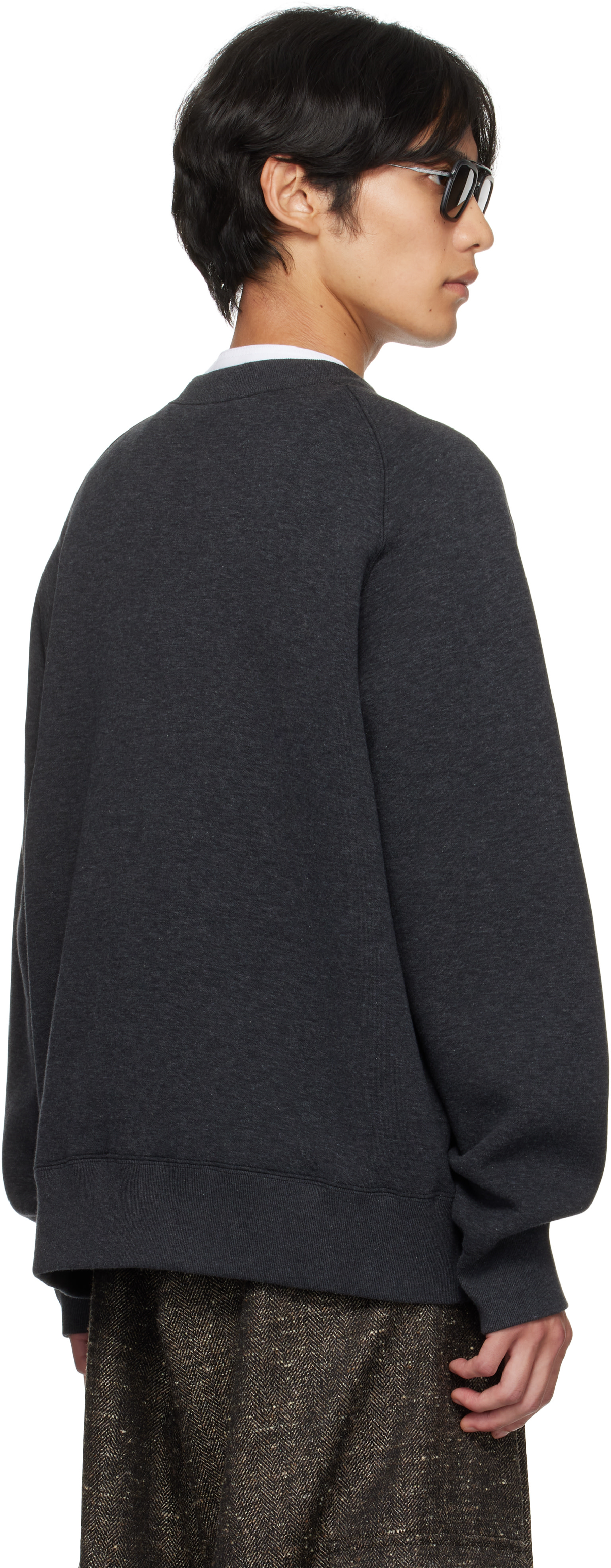 sacai - 그레이 스펀지 스웨트 스웨트셔츠