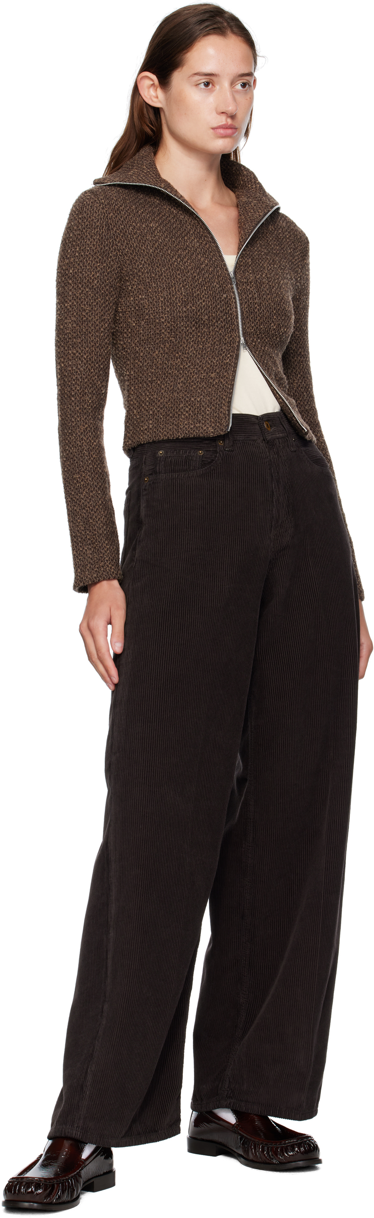 6397: Brown Loose Roomy Trousers | SSENSE