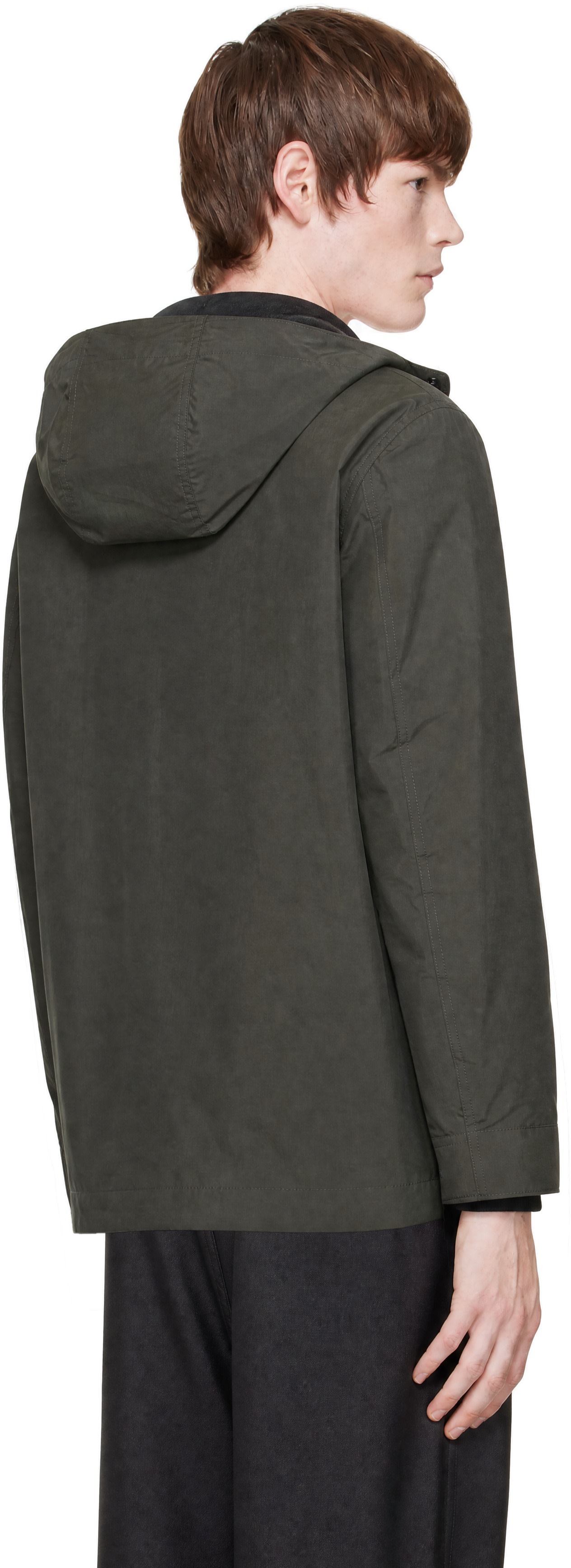 nanamica: Green 2L PERTEX UNLIMITED Field Jacket | SSENSE Canada