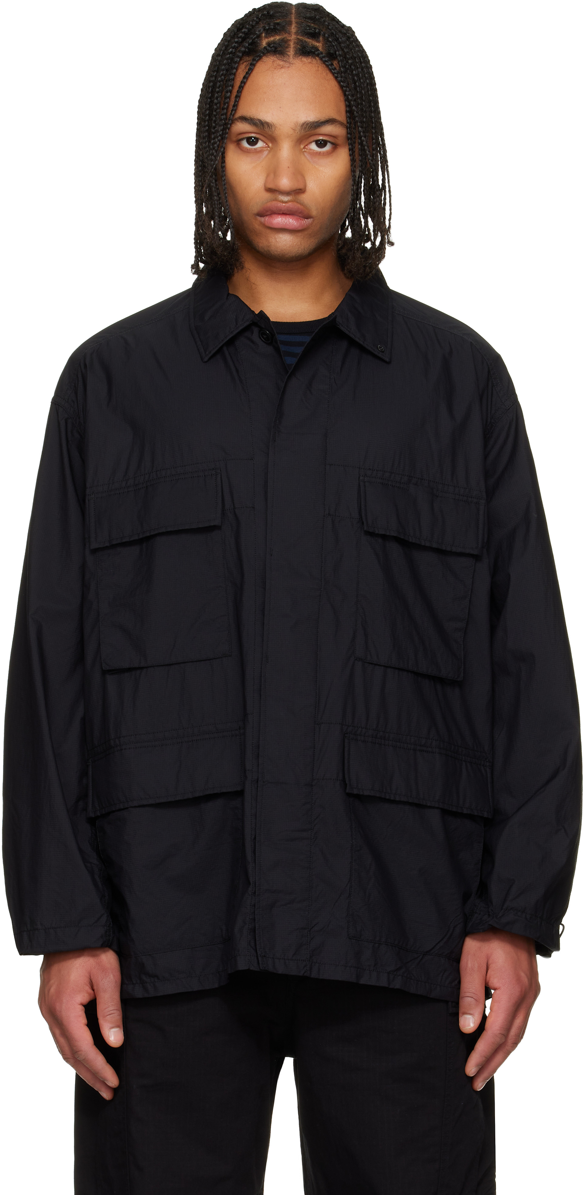 nanamica: Black Light Weight Field Jacket | SSENSE Canada