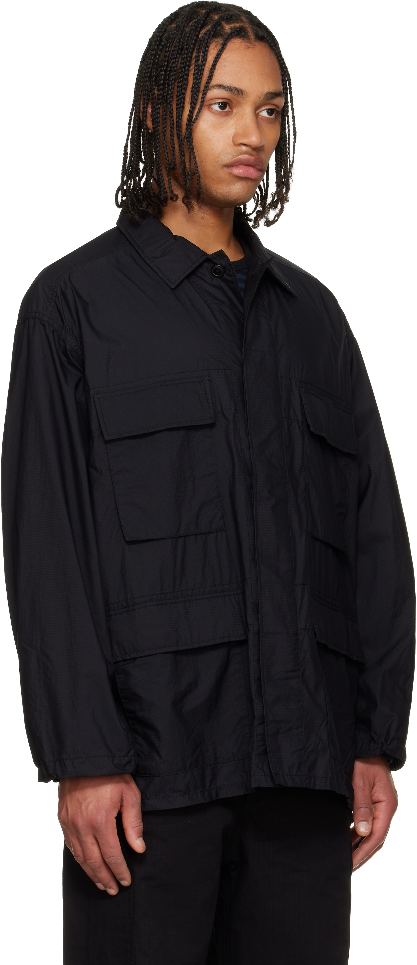 nanamica: Black Light Weight Field Jacket | SSENSE Norway