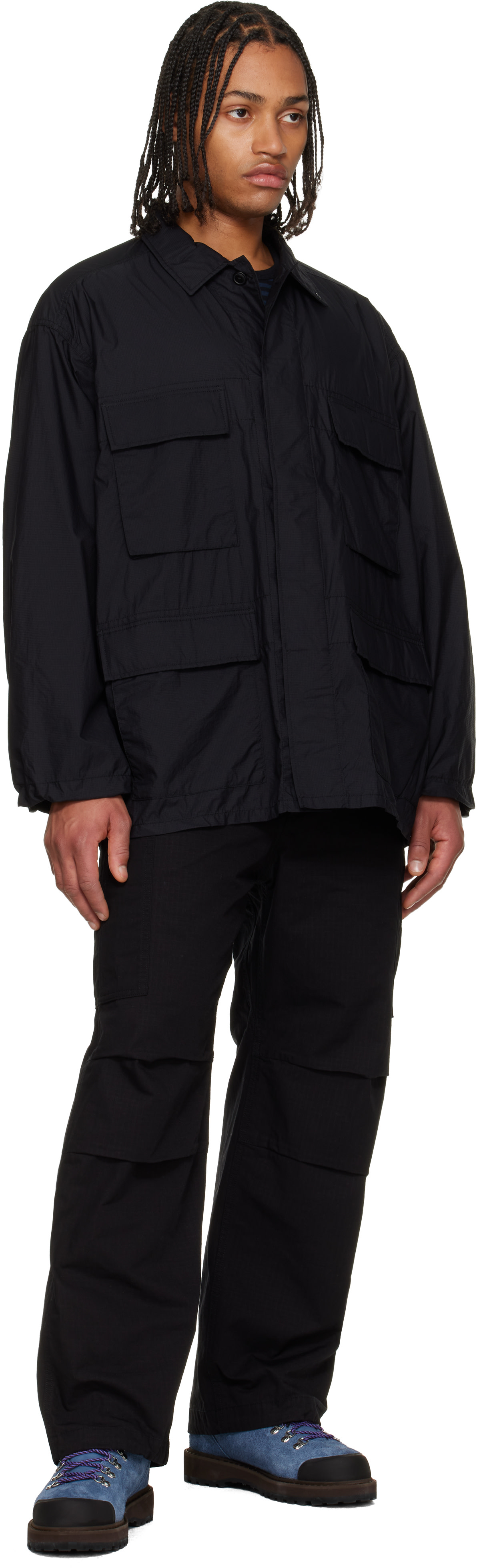 nanamica: Black Light Weight Field Jacket | SSENSE Canada