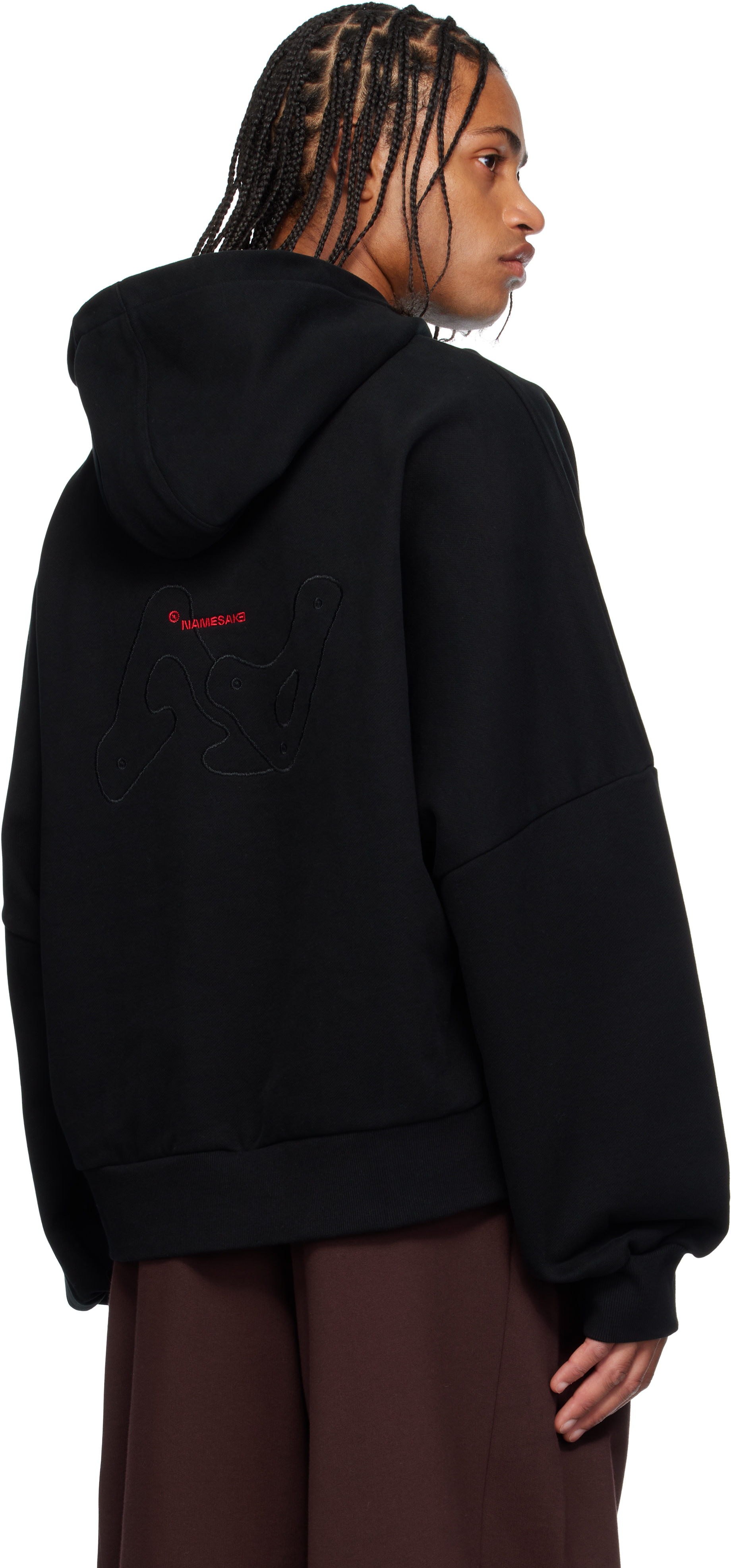 NAMESAKE - Pull à capuche Ports Pop-Up noir