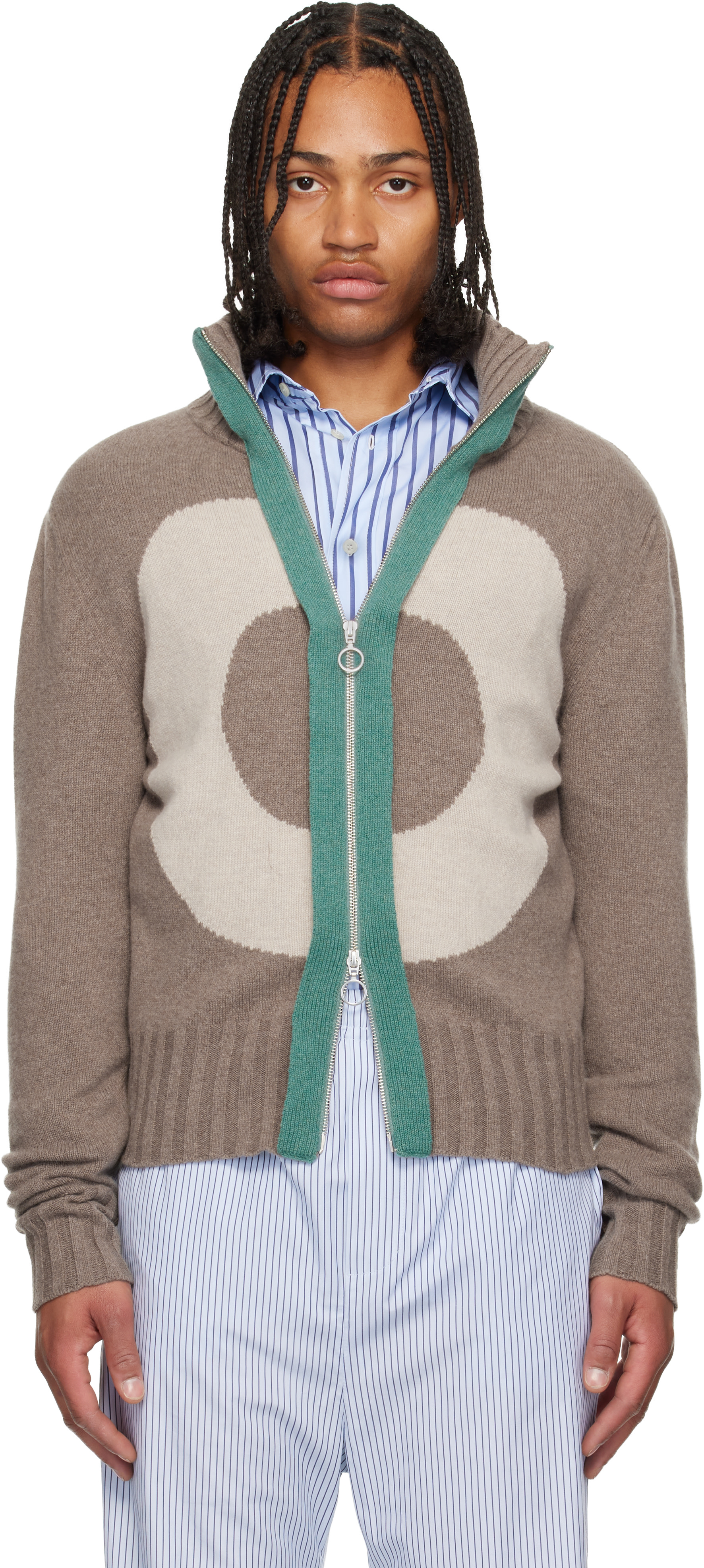Edward Cuming - Blouson Vortex Window brun