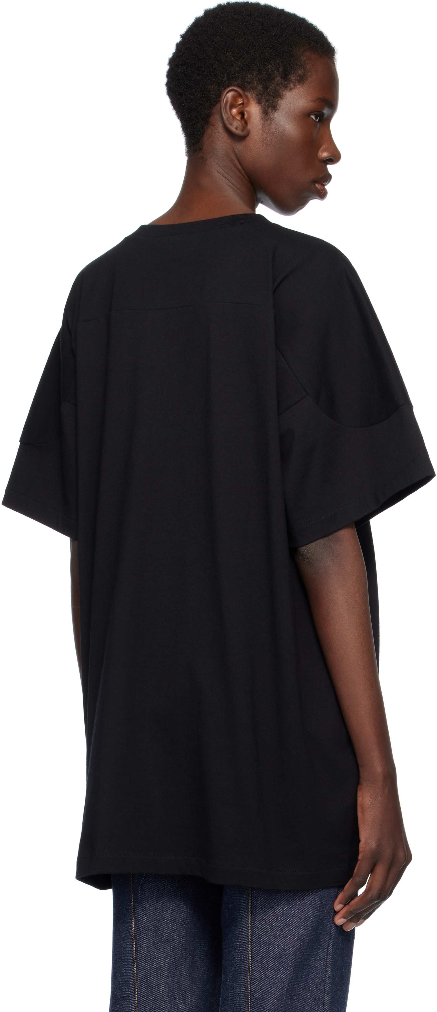 Stella McCartney: Black Leopard Mascot T-shirt | SSENSE