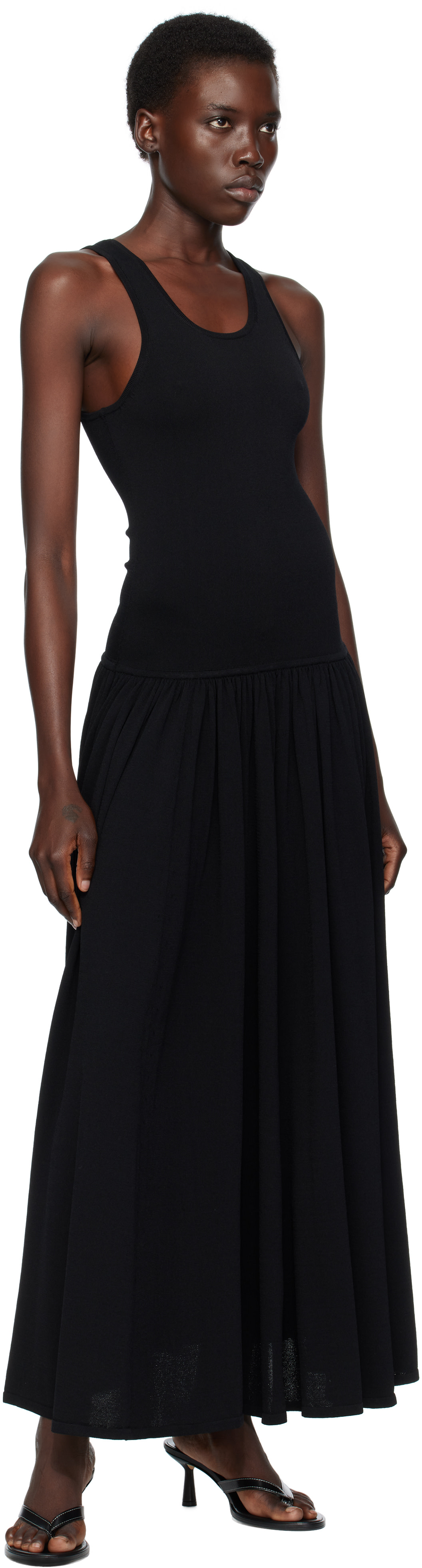 knee length dresses for ladies Madison Strapless Slinky Maxi Dress