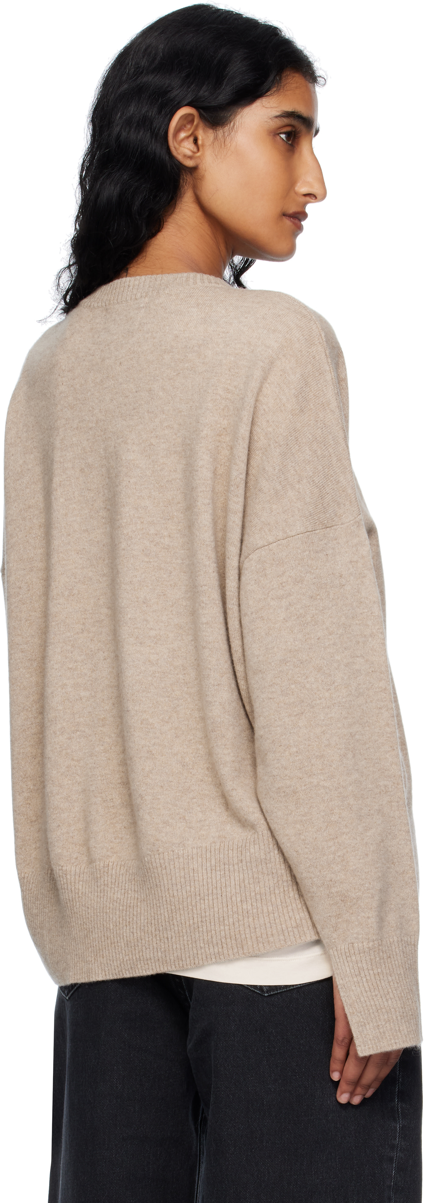 Loulou de Saison - Pull Anaa beige en cachemire