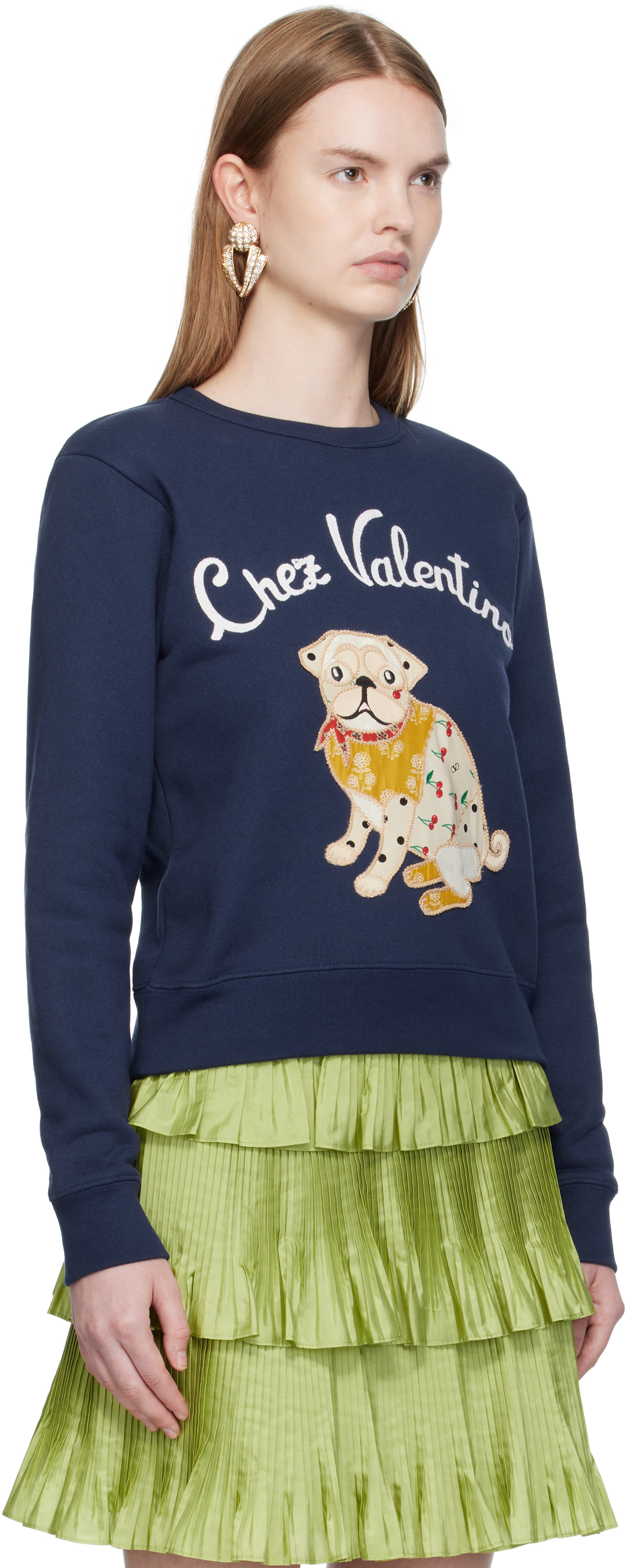 VALENTINO　スウェットプルオーバー VALENTINO GARAVANI（ヴァレンティノガラヴァーニ）スウェット 青