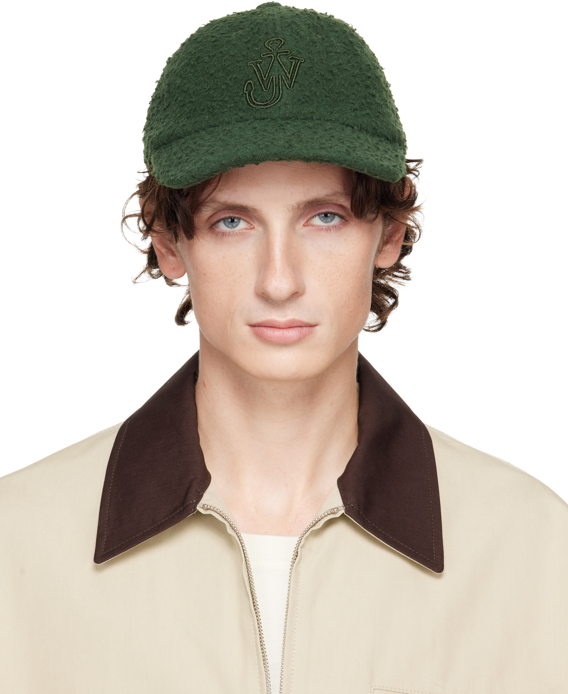 JW Anderson - 그린 울 볼캡