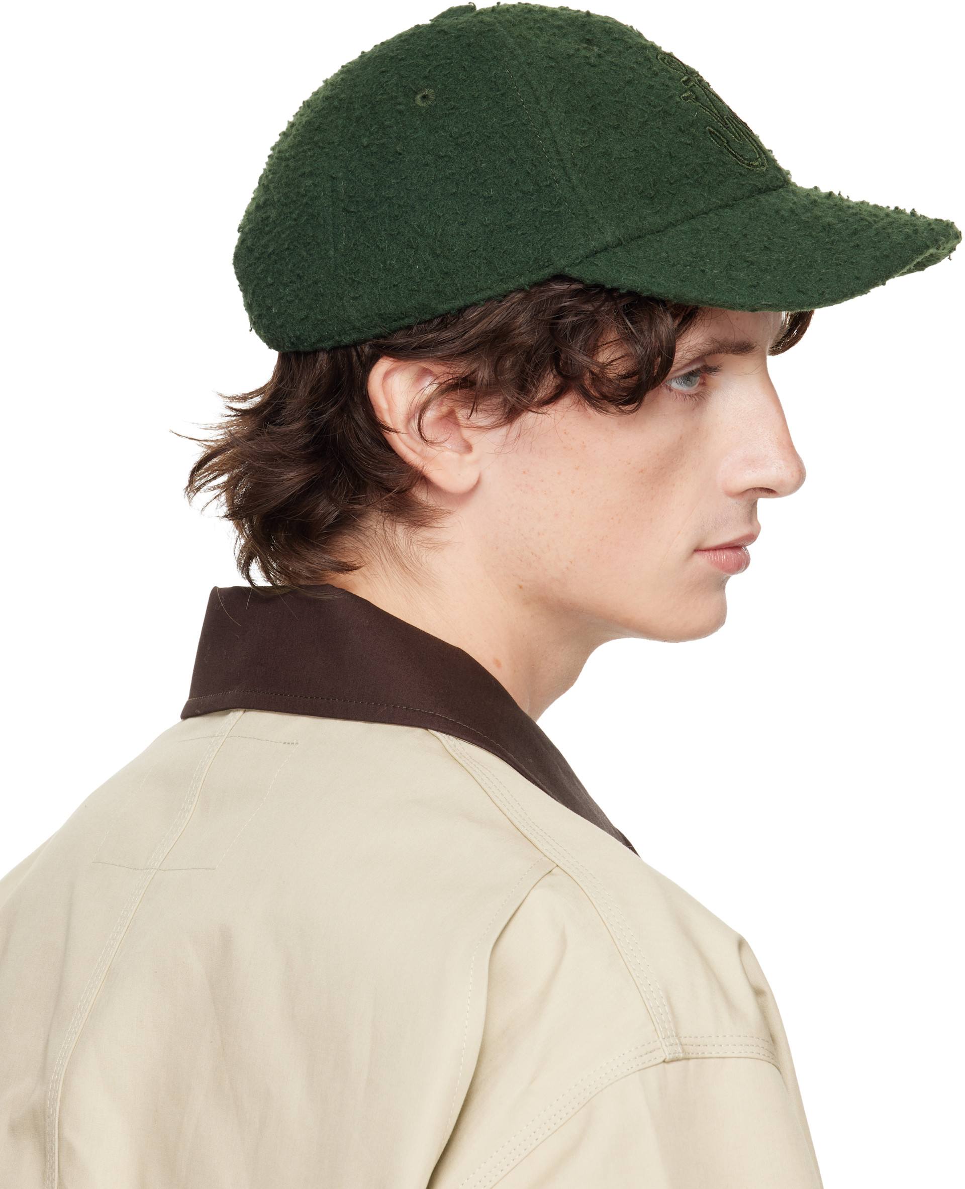 JW Anderson - 그린 울 볼캡