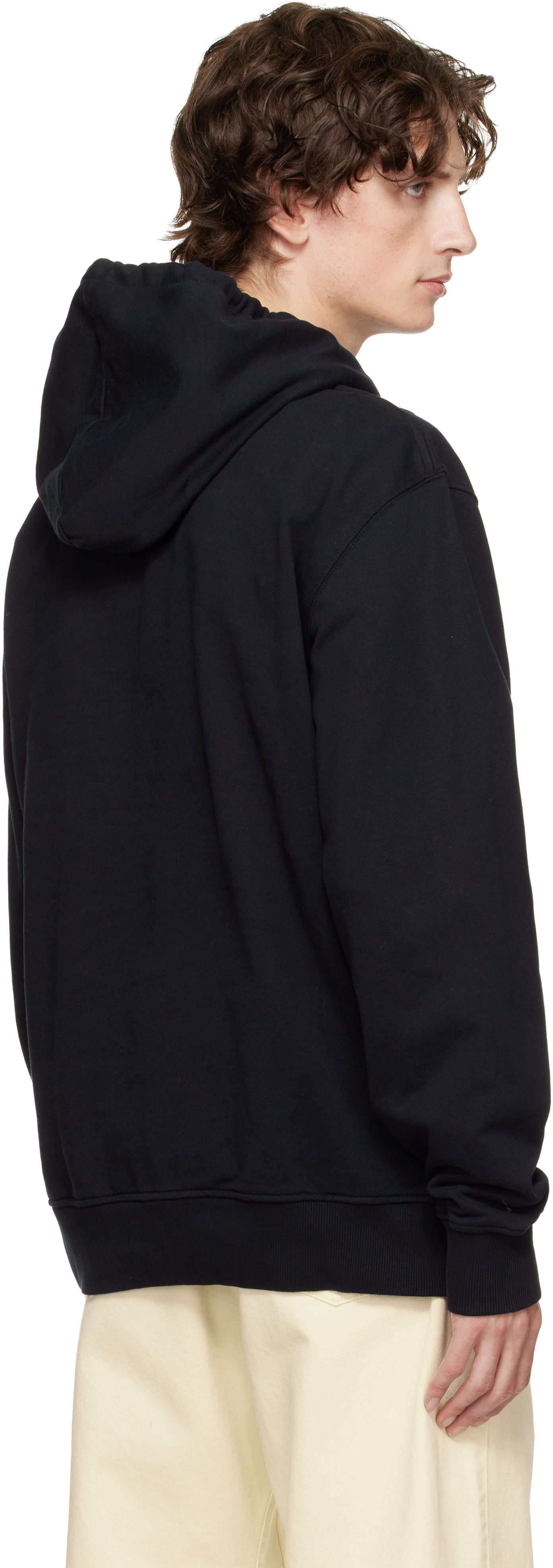 JW Anderson - Pull à capuche noir à logo