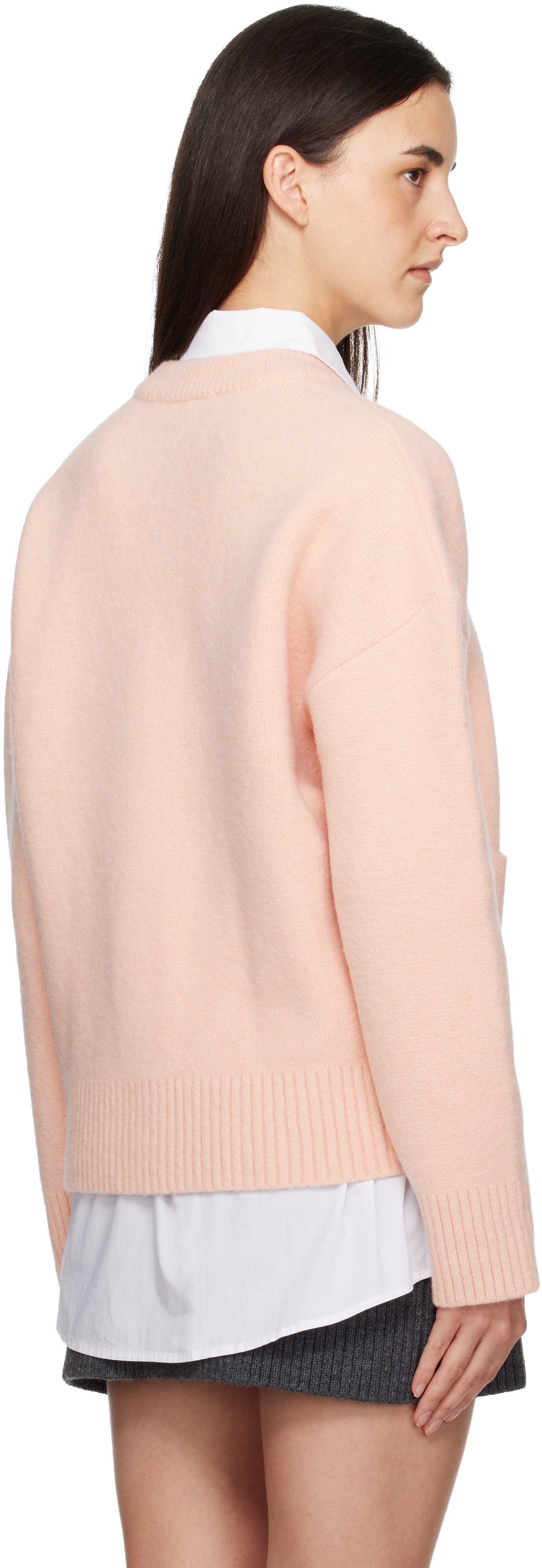 AMI Paris Pink Cardigan