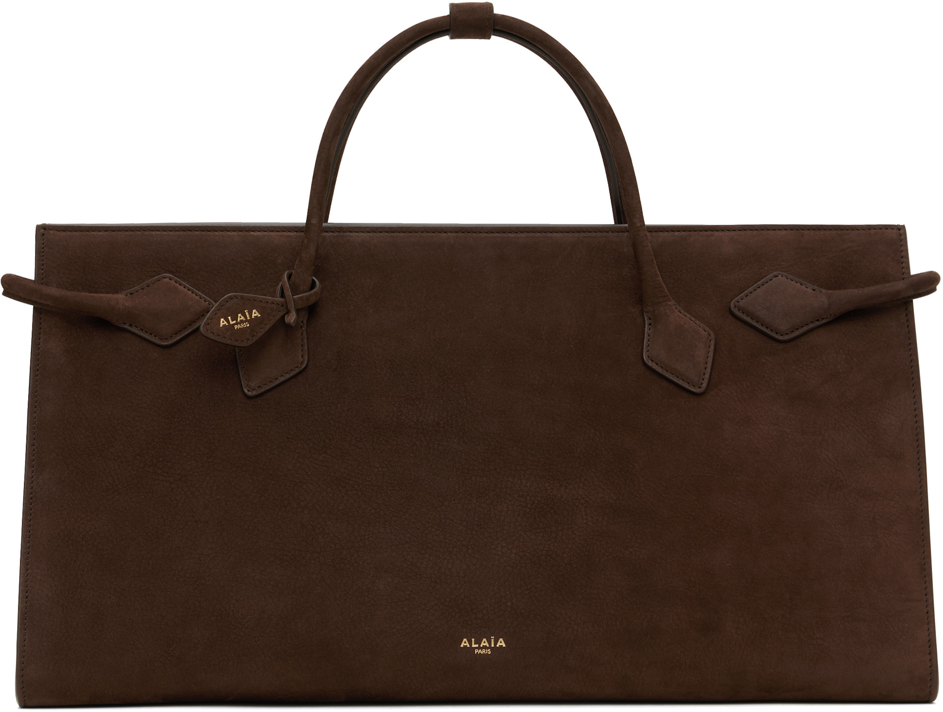 ALAÏA - Cabas 'Le teckel' brun