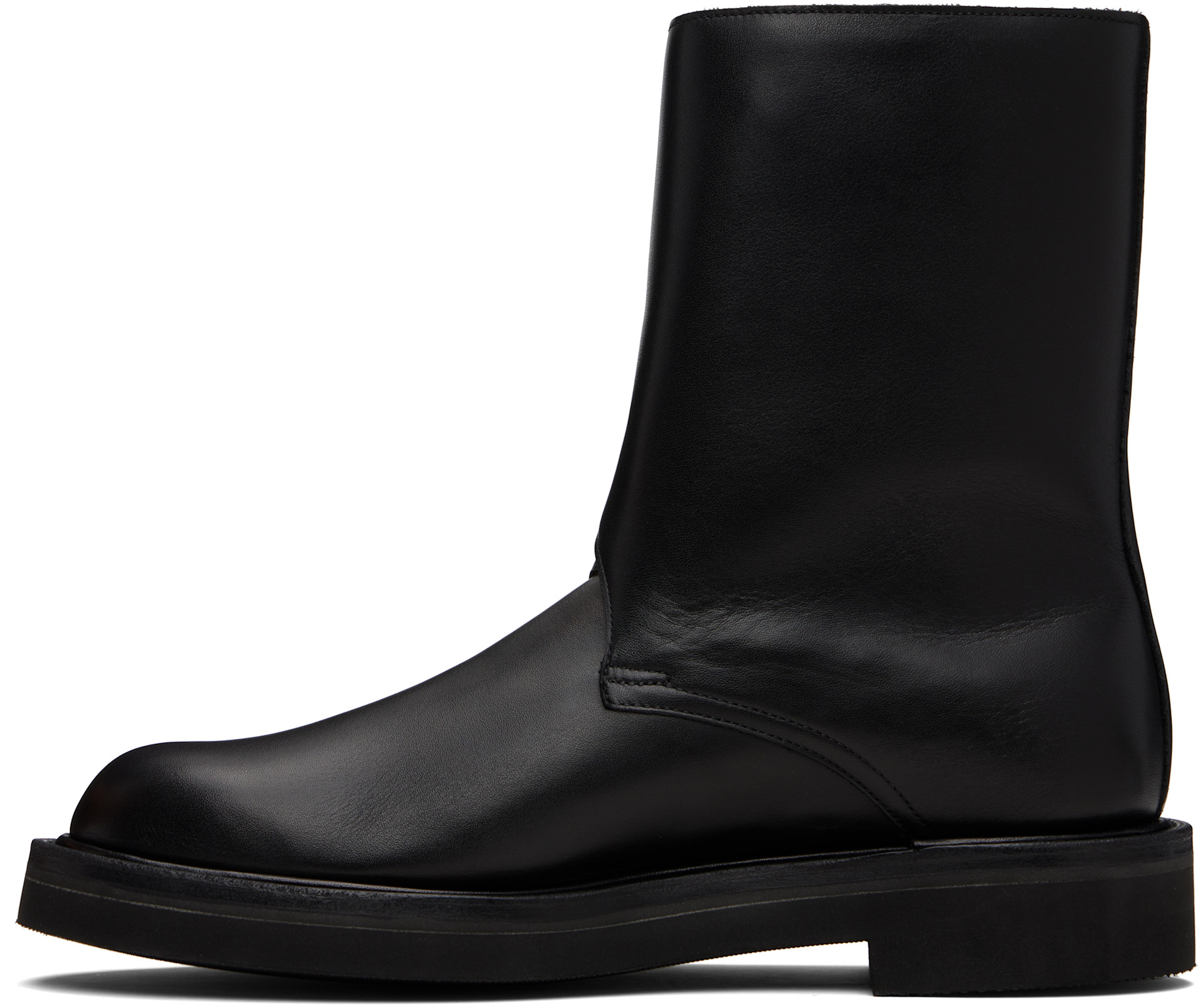 靴 AURALEE LEATHER BOOTS 24cm Auralee Leather Boots | Black | Canoe Club