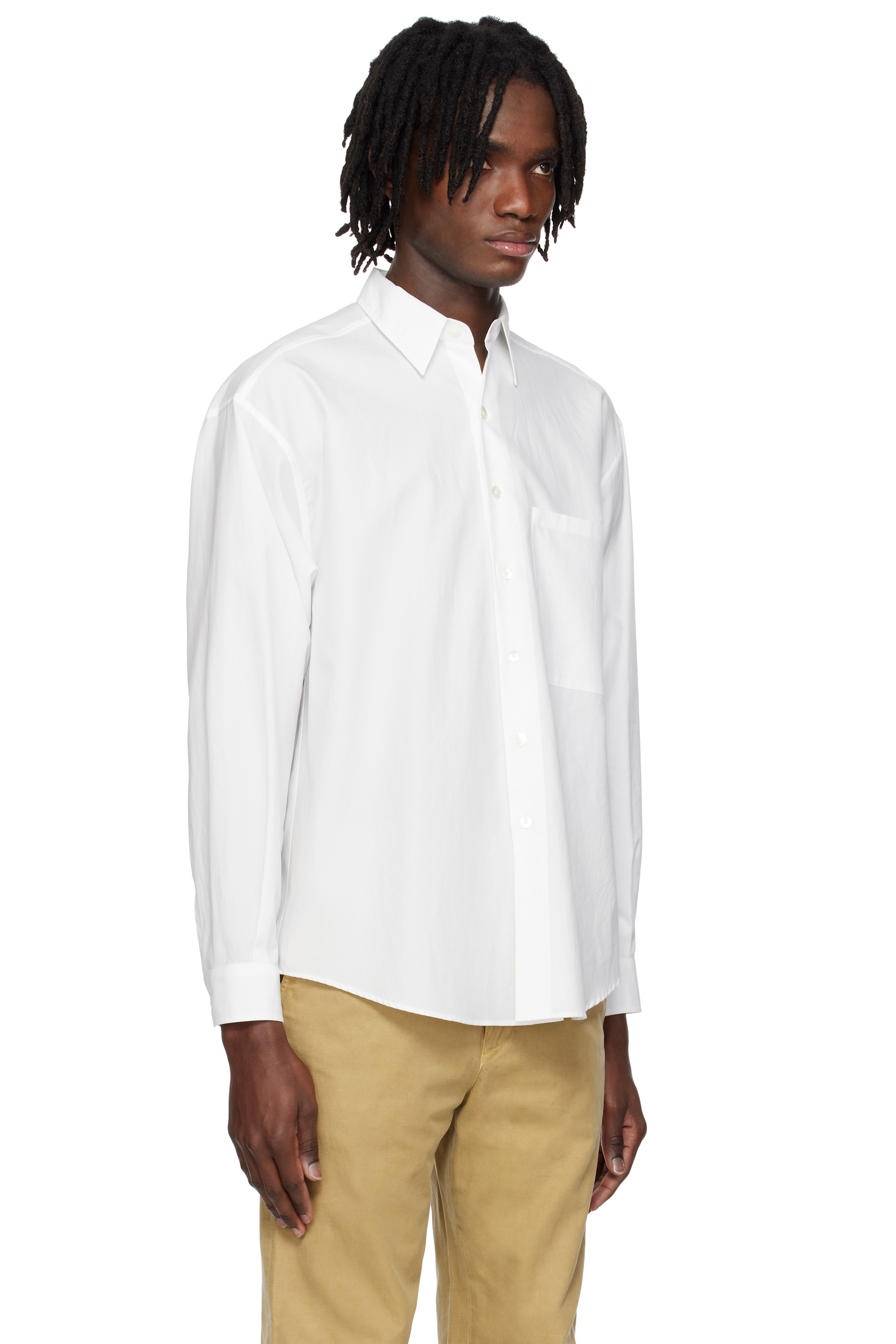 シャツ/ブラウス(長袖/七分) AURALEE / WASHED FINX TWILL SHIRTS Auralee Washed Finx Twill Shirt Vanilla – Très Bien