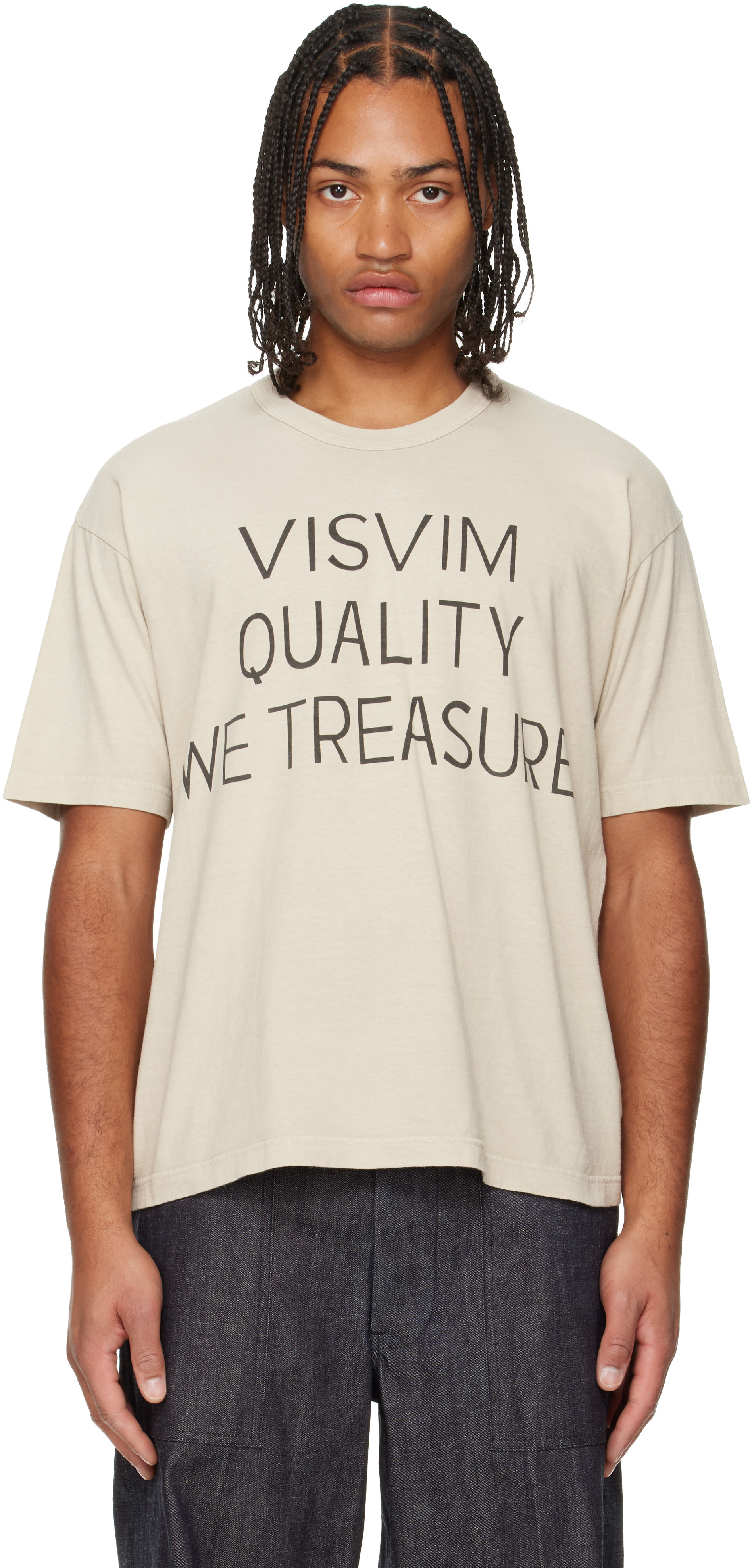 visvim - ベージュ Jumbo S/S DMGD Tシャツ