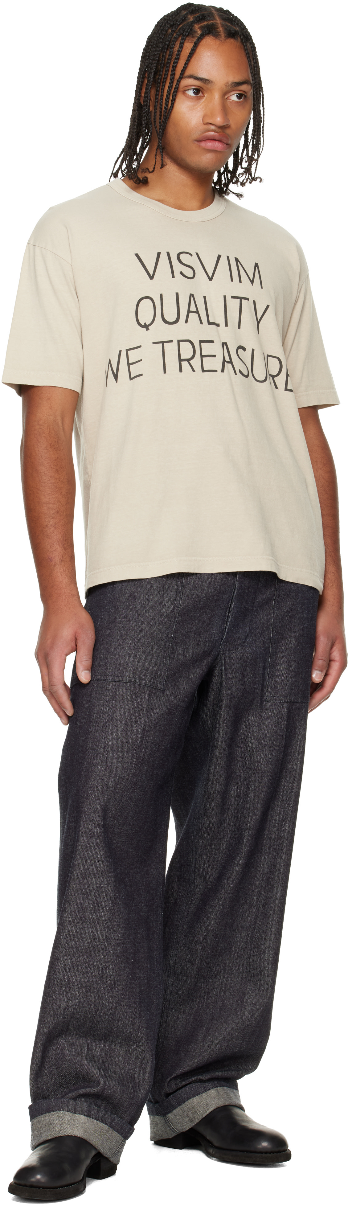 visvim - ベージュ Jumbo S/S DMGD Tシャツ