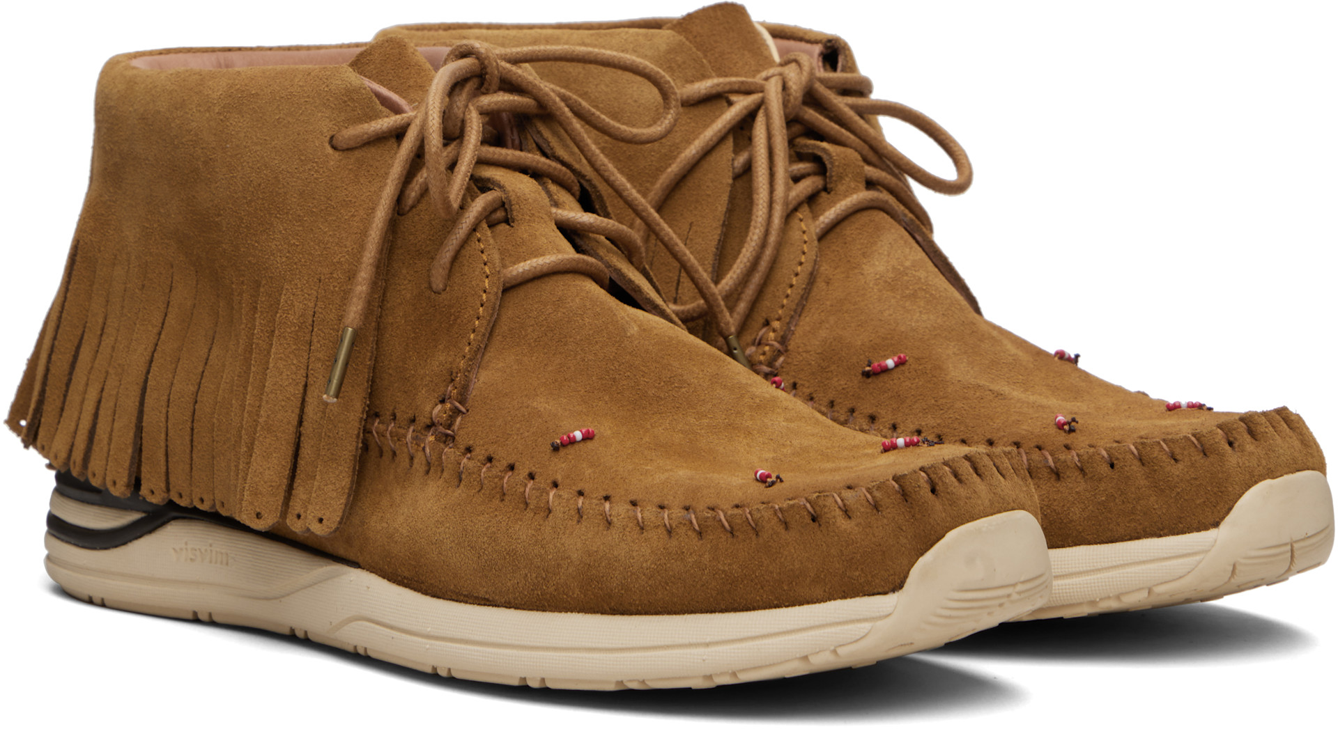 visvim: Tan FBT Folk Sneakers | SSENSE Japan
