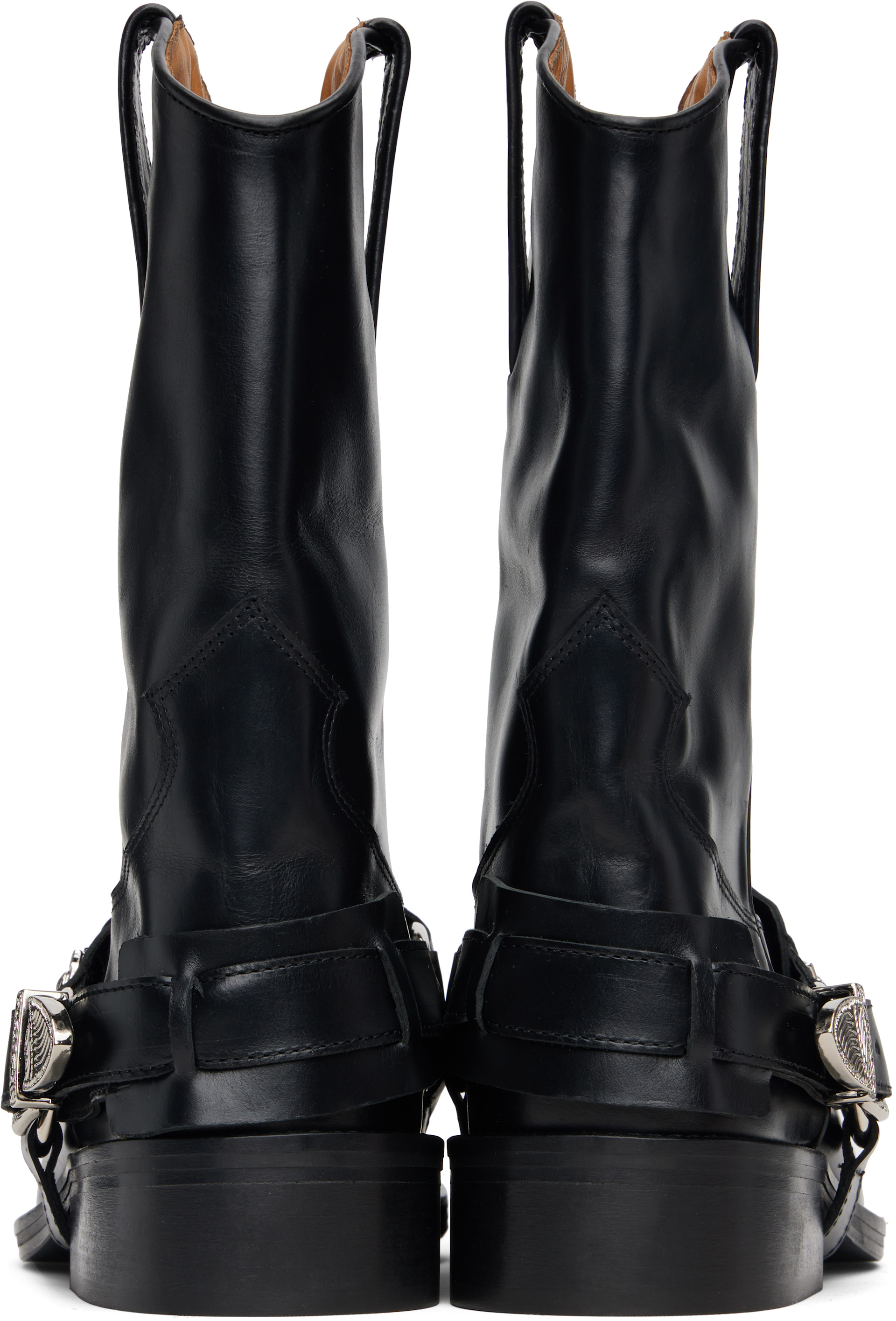Toga Pulla - Black Hard Leather Boots