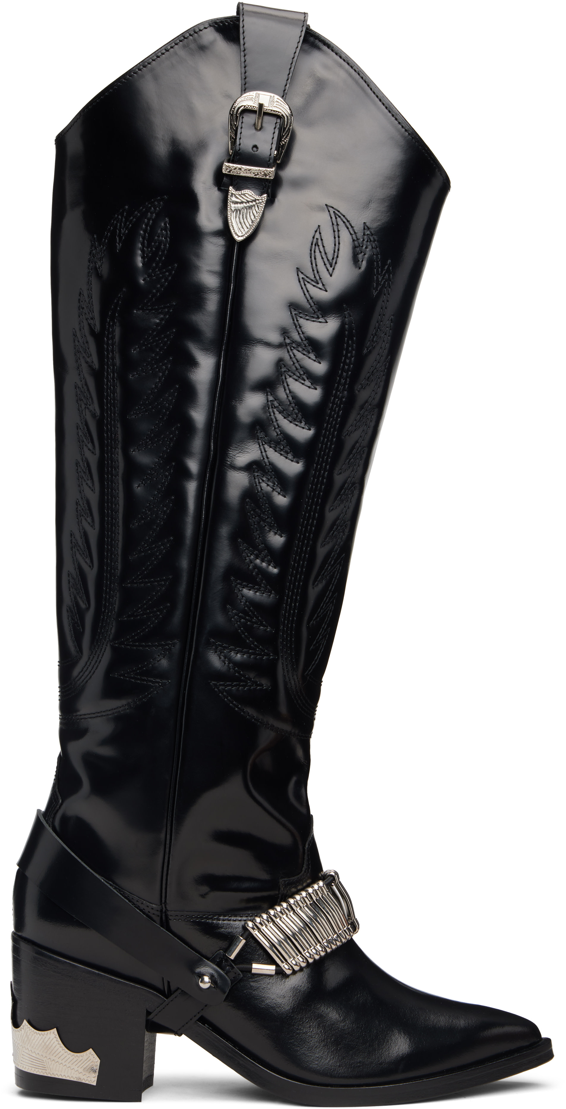 Toga Pulla - Bottes hautes noires en cuir