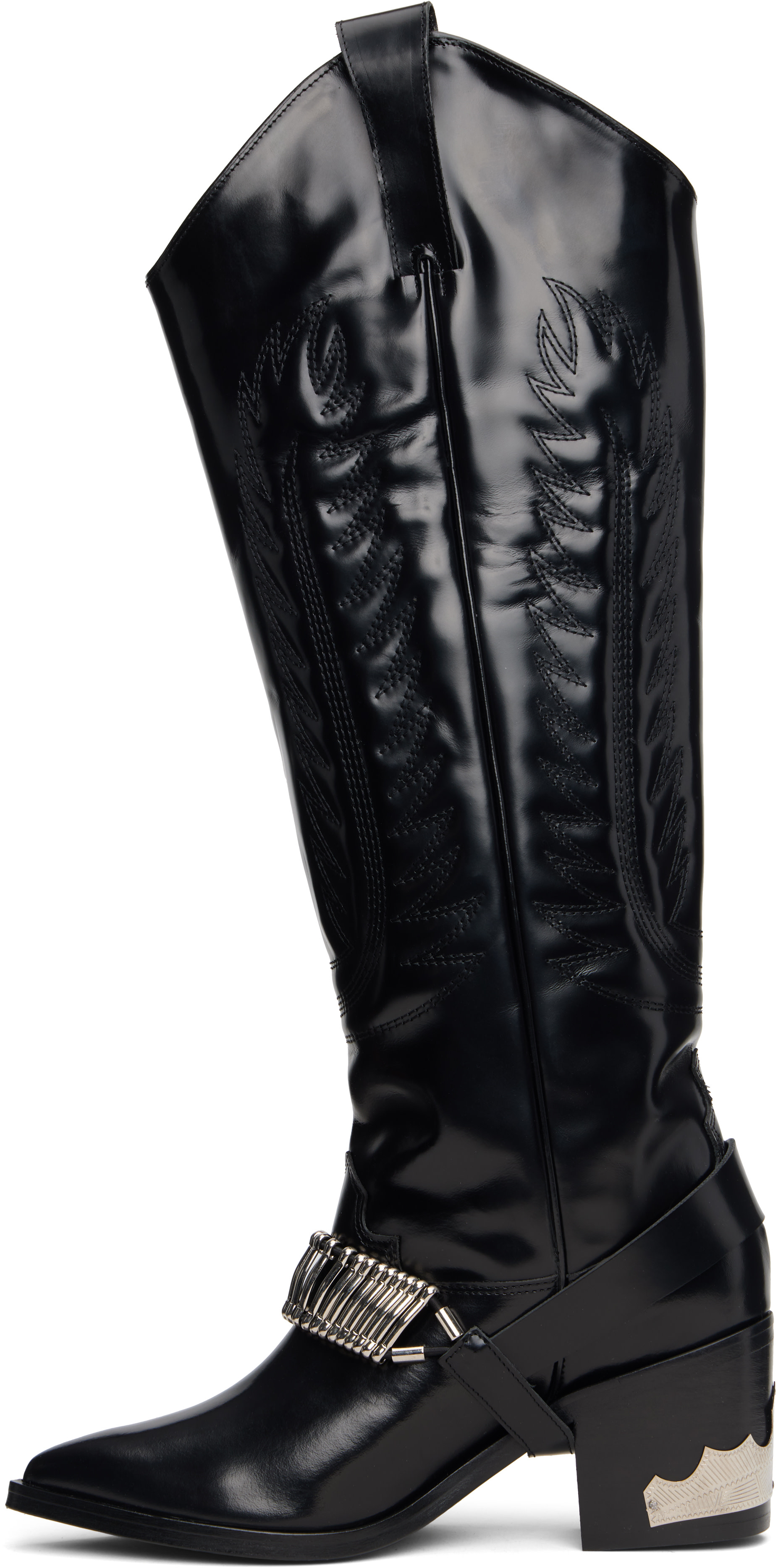 Toga Pulla - Bottes hautes noires en cuir