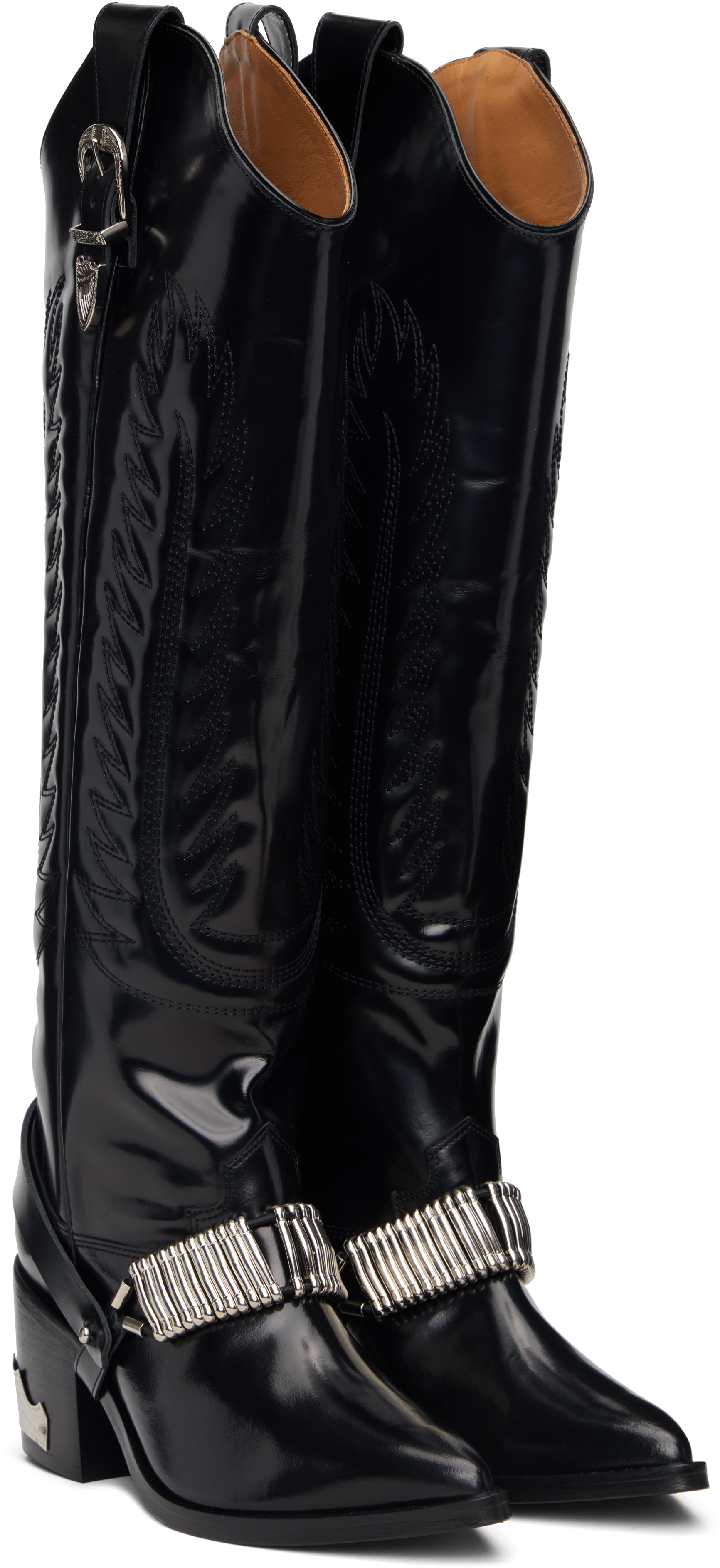 Toga Pulla - Bottes hautes noires en cuir