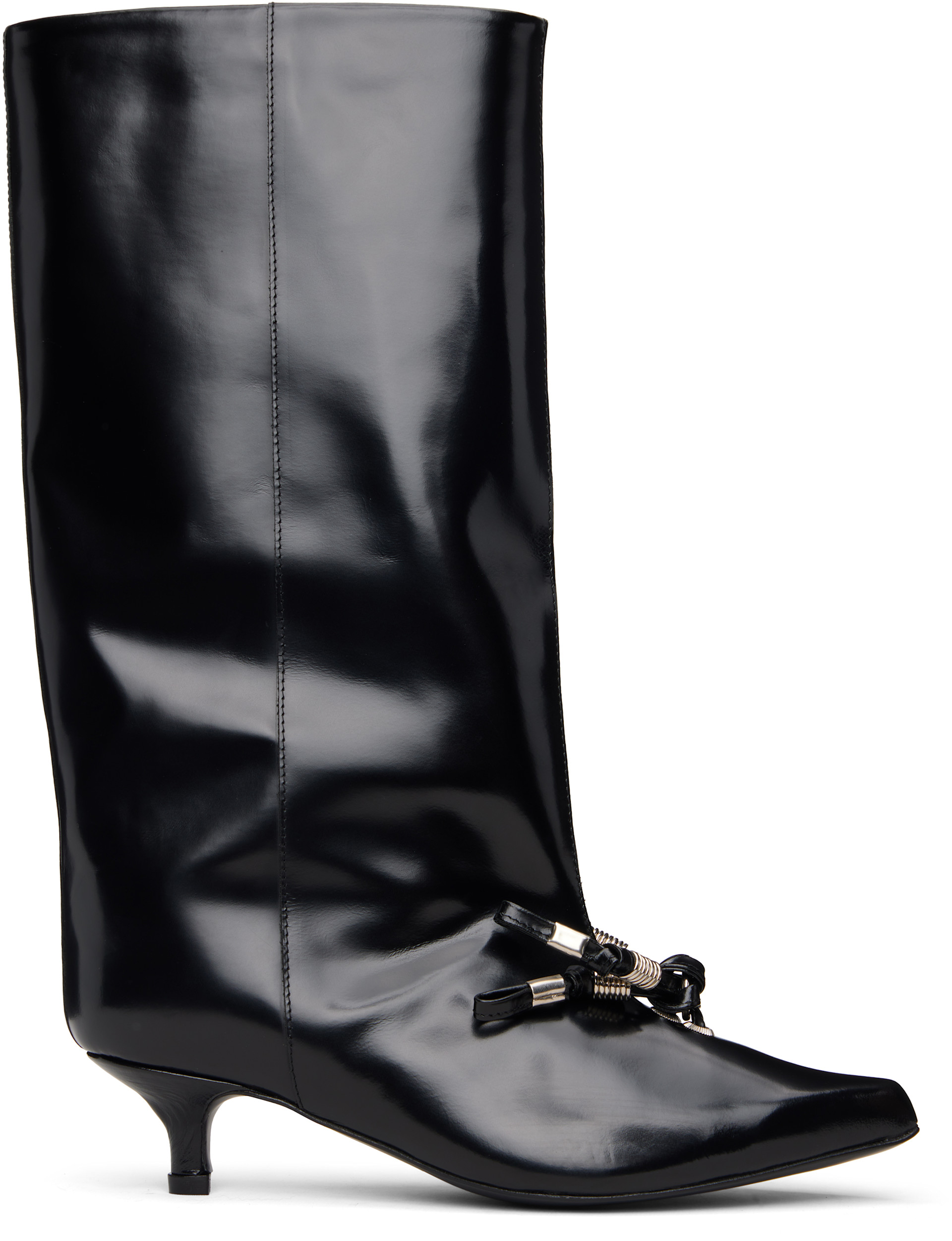 Toga Pulla - Bottes hautes noires en cuir