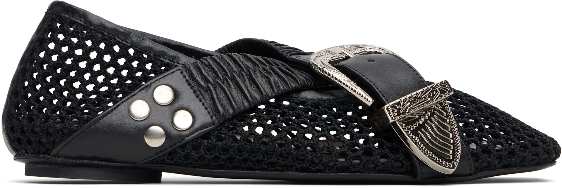 Toga Pulla - Ballerines noires en filet