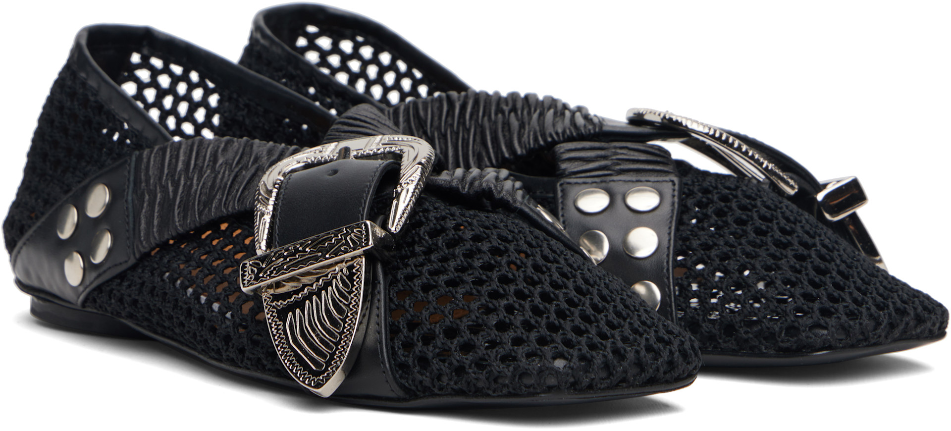 Toga Pulla - Ballerines noires en filet