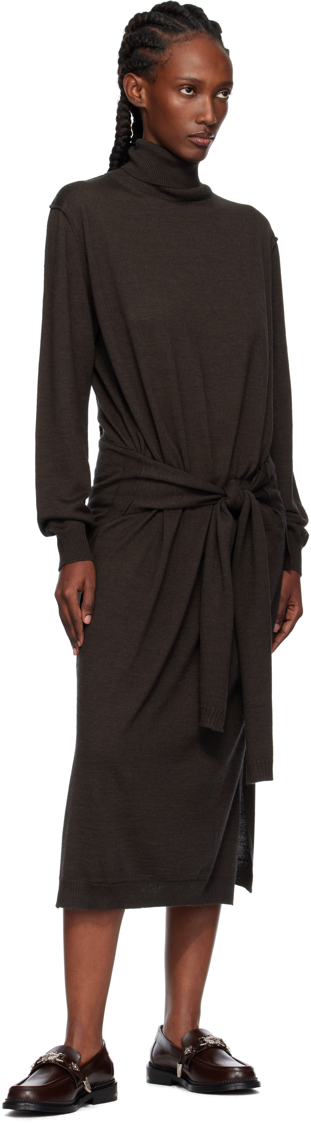 Toga Pulla - Flâneurs brun à ferrures exclusifs à SSENSE