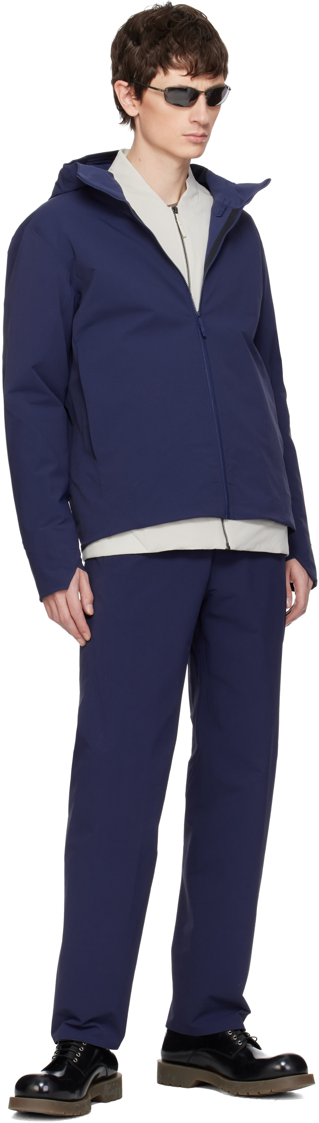 Veilance: Navy Isogon MX Hoody Jacket | SSENSE South Korea