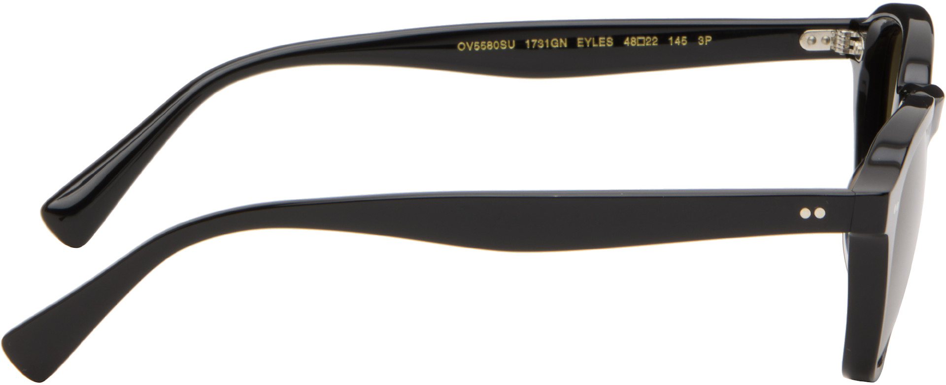 Oliver Peoples: ブラック Eyles サングラス | SSENSE 日本