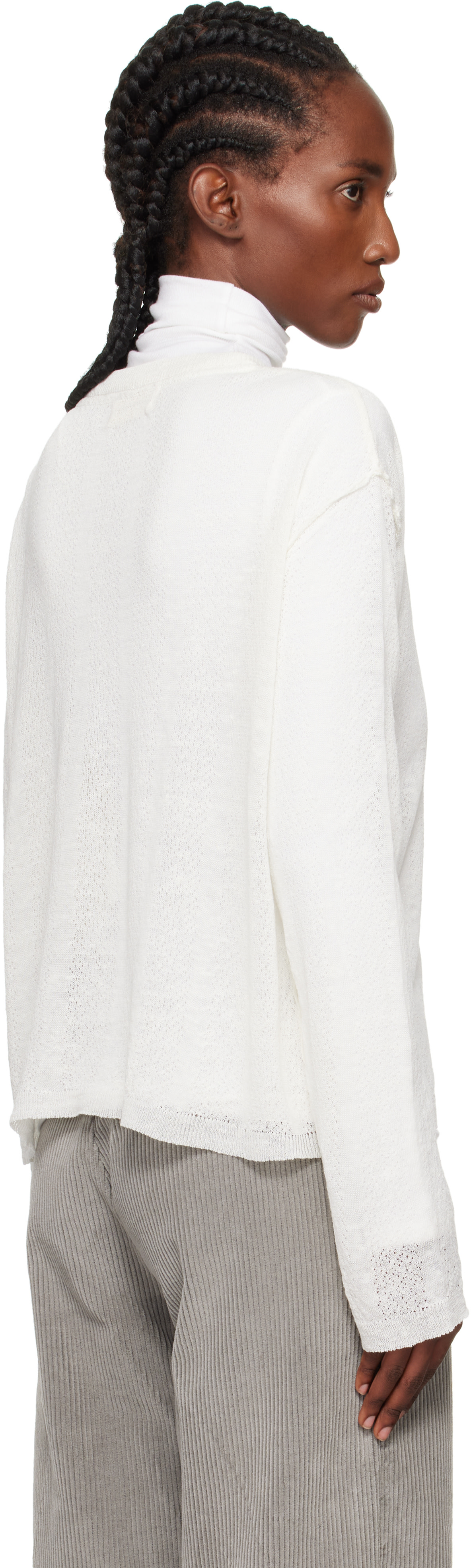 mfpen - Pull Companion blanc cassé