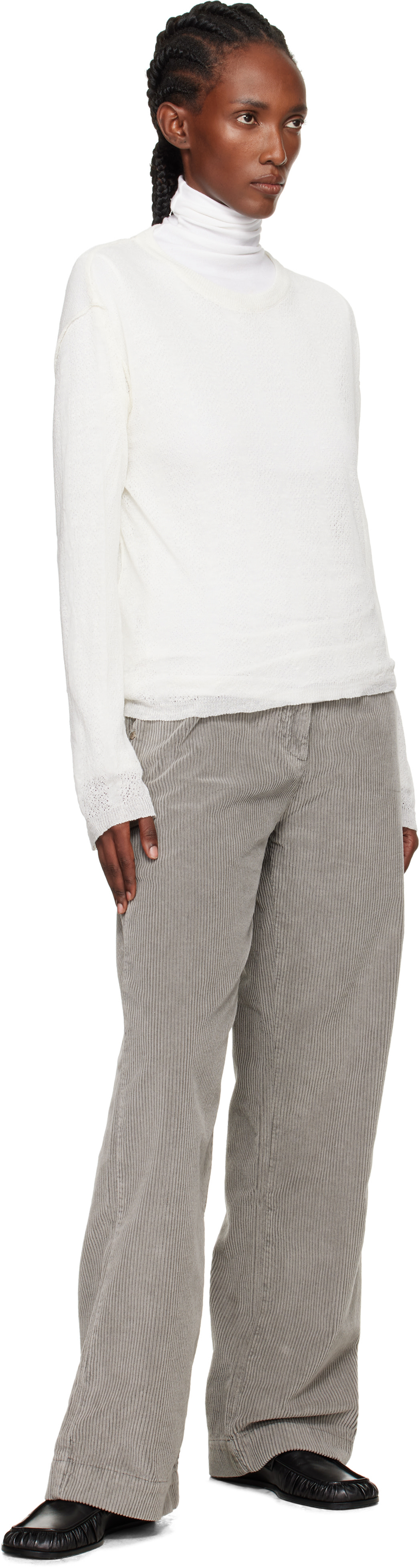 mfpen - Pull Companion blanc cassé