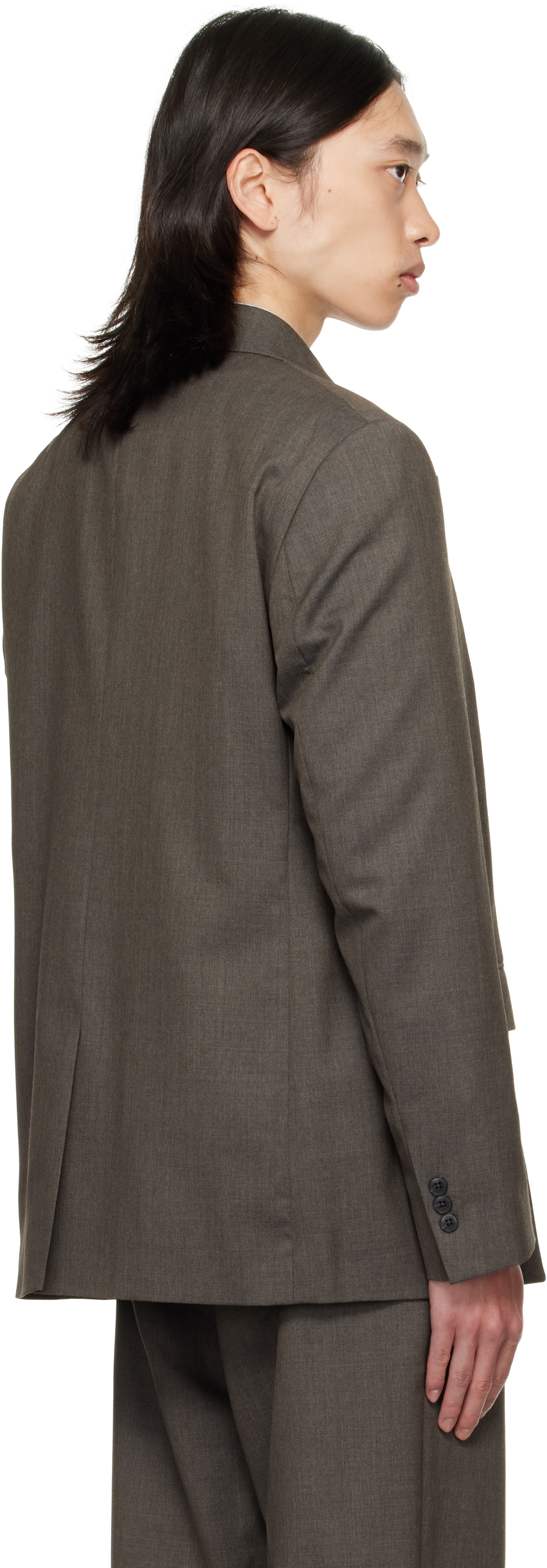 mfpen - Taupe Double Breasted Blazer