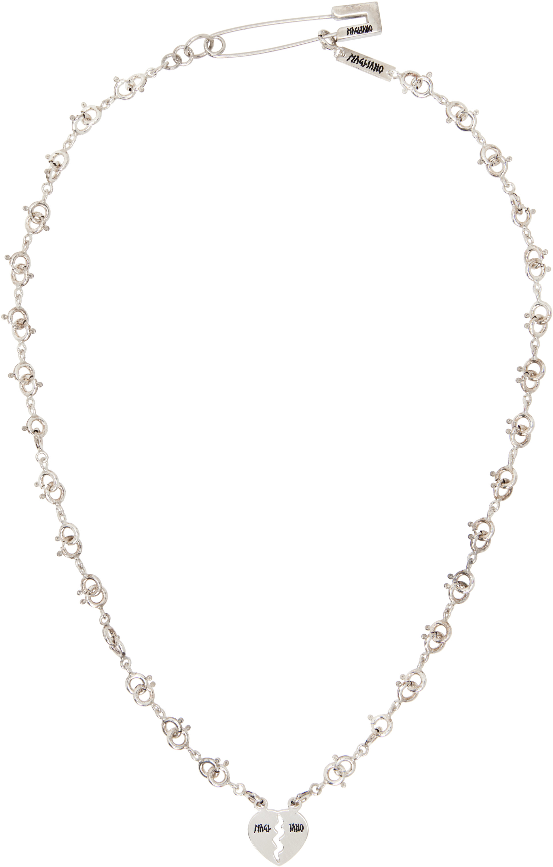 お値下げしました！ MAGLIANO BROKEN HEART NECKLACE Magliano: Broken Heart Necklace | SSENSE