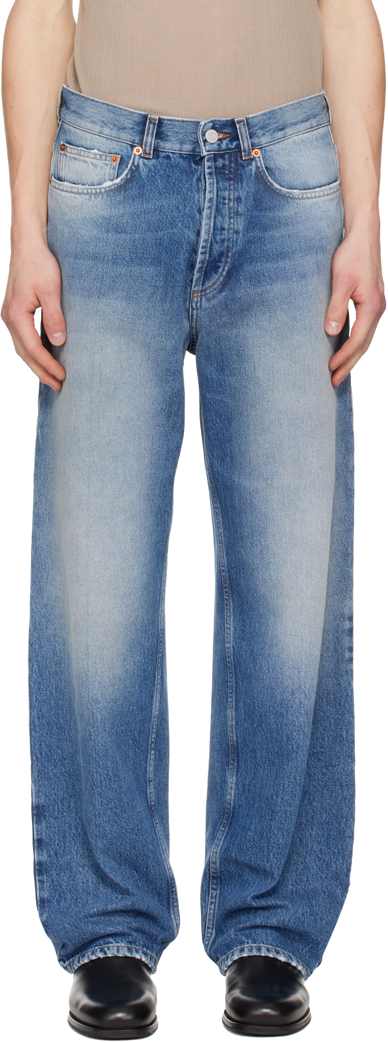 Magliano: Blue Flattone Jeans | SSENSE